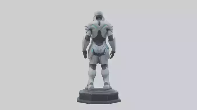 Futuristic Defender statue model