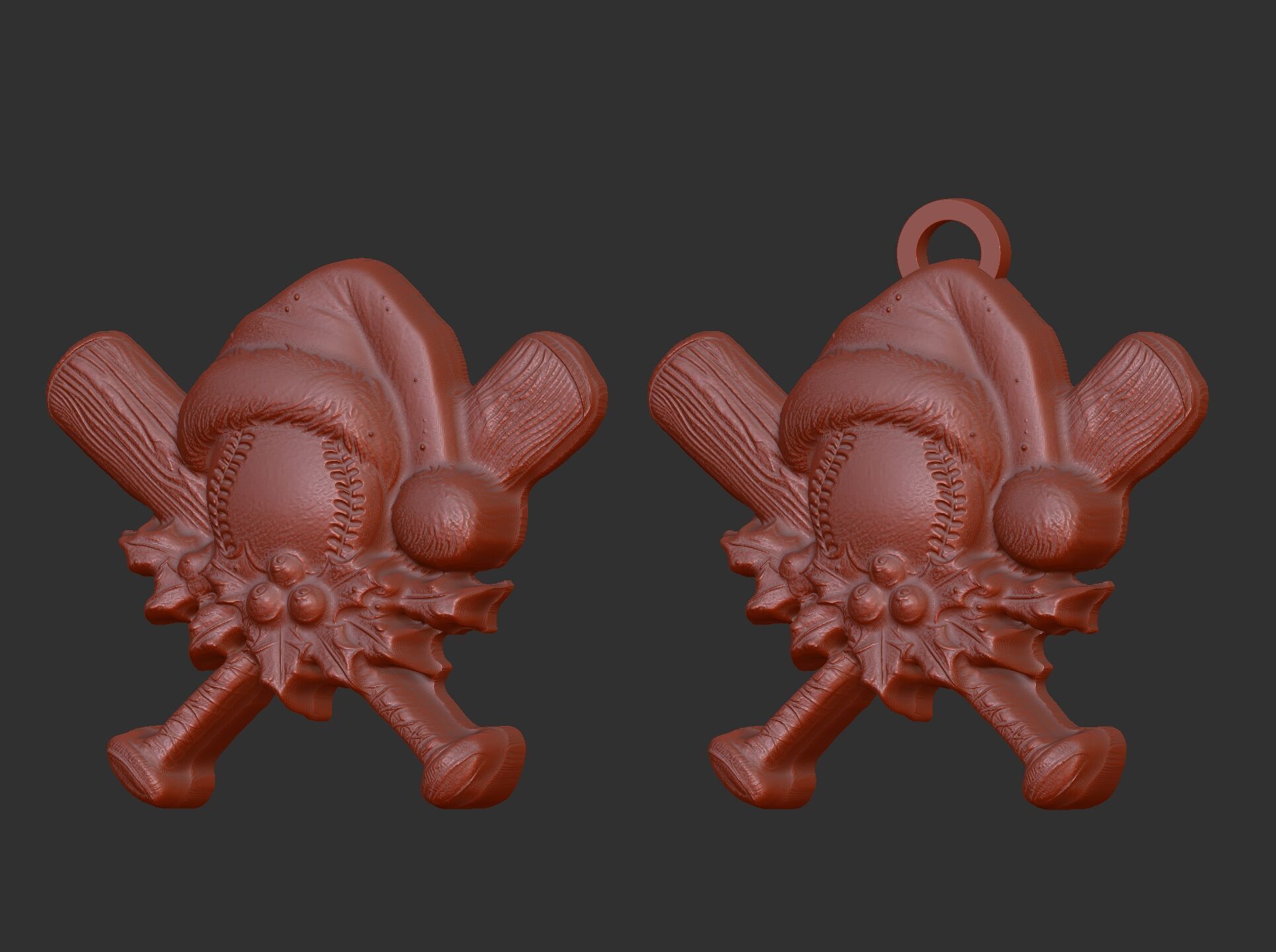 christmas soft ball decor  3D print model_5