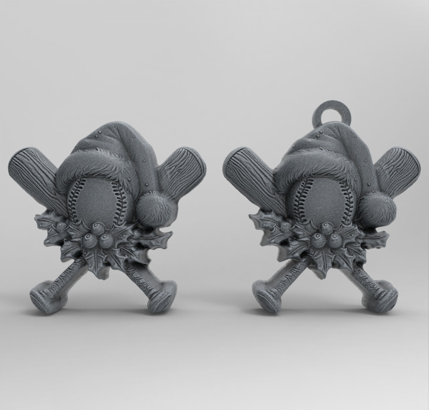 christmas soft ball decor  3D print model_2