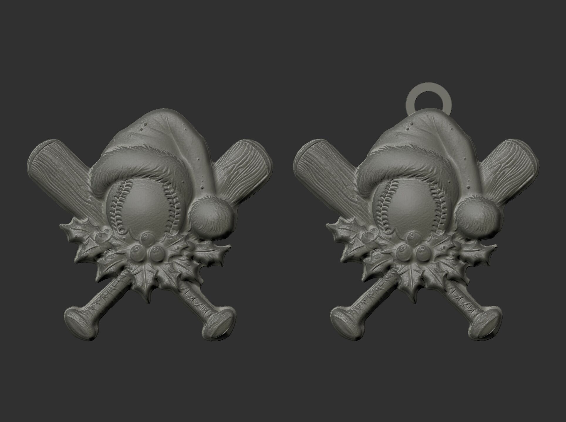 christmas soft ball decor  3D print model_13