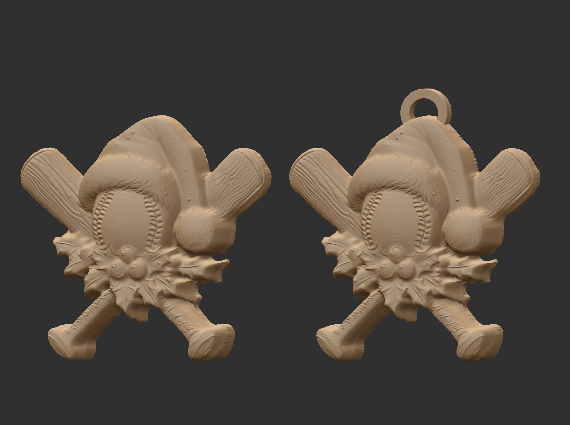 christmas soft ball decor  3D print model_22