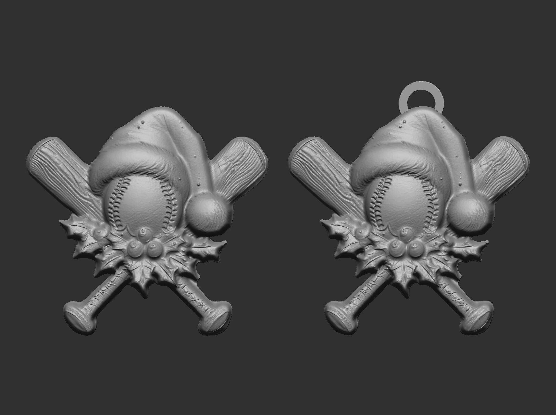 christmas soft ball decor  3D print model_3