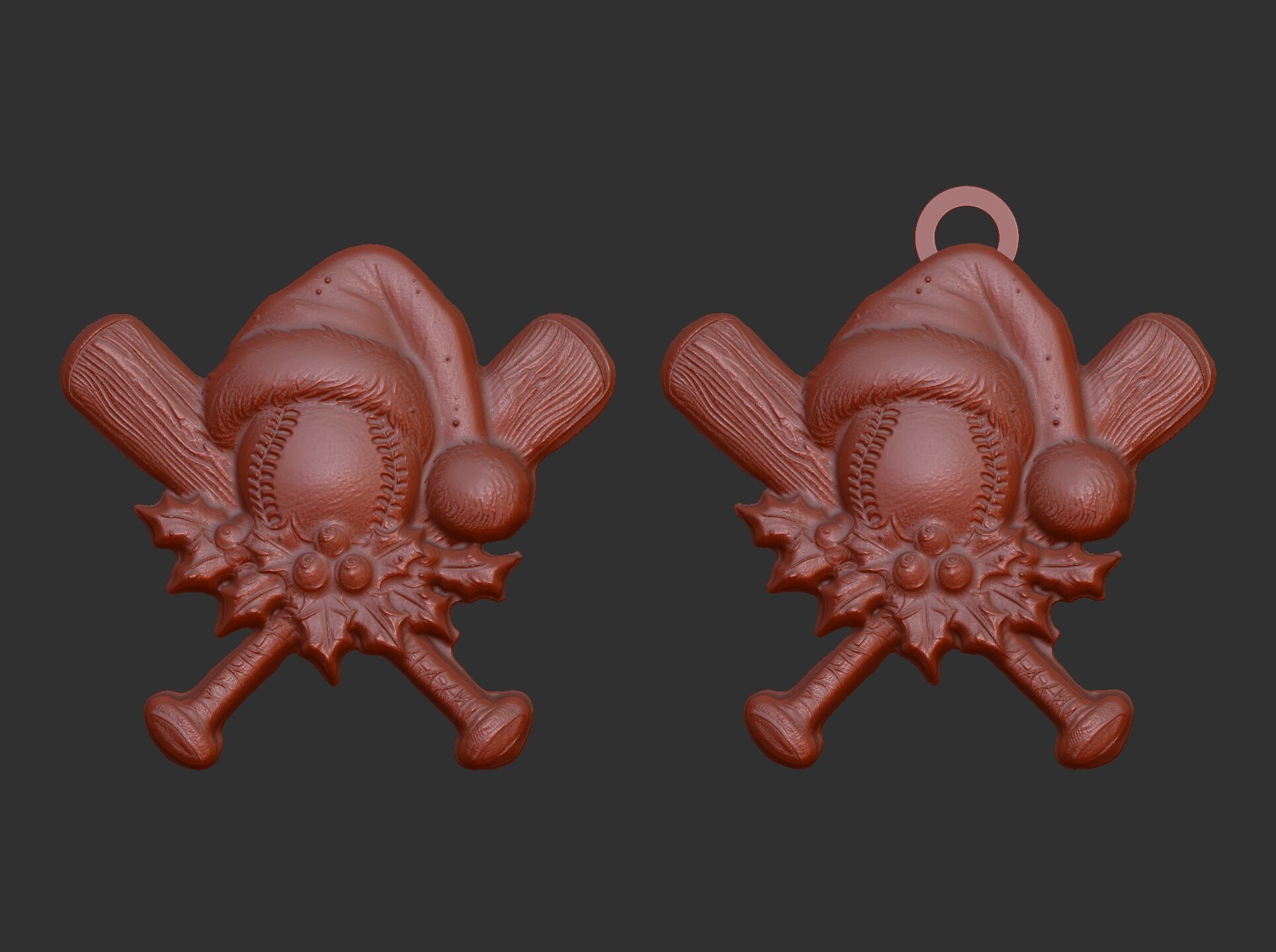 christmas soft ball decor  3D print model_16