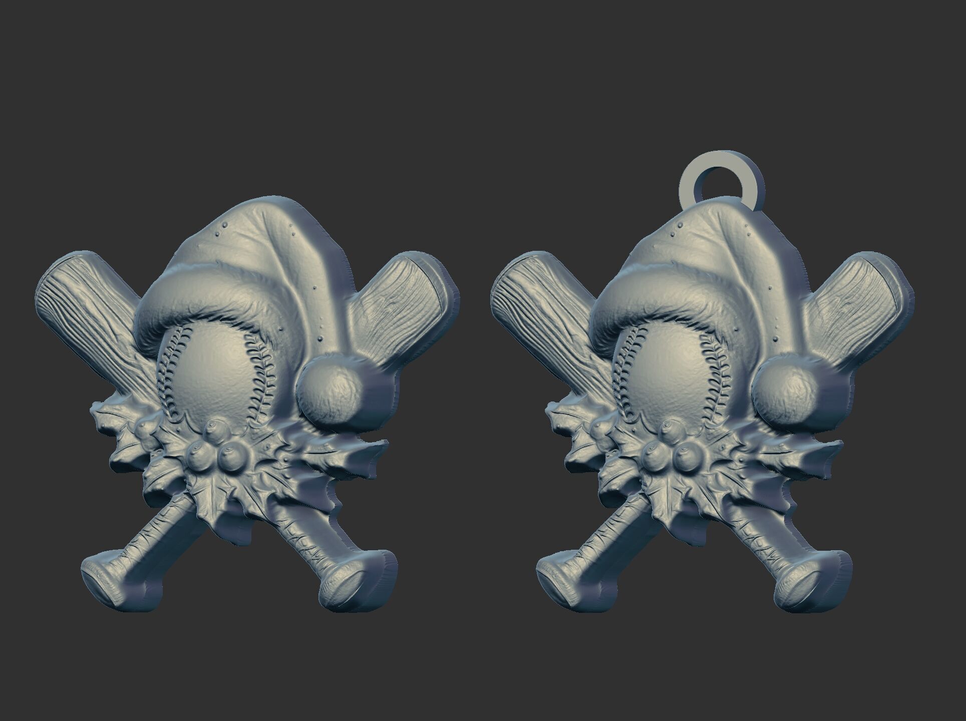 christmas soft ball decor  3D print model_4