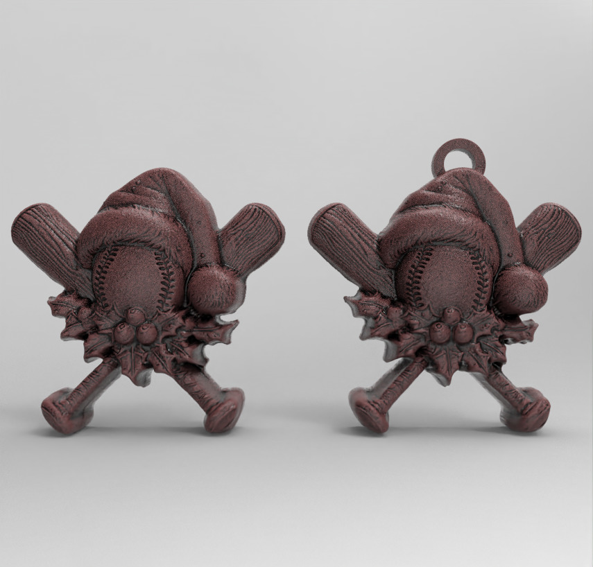 christmas soft ball decor  3D print model_1