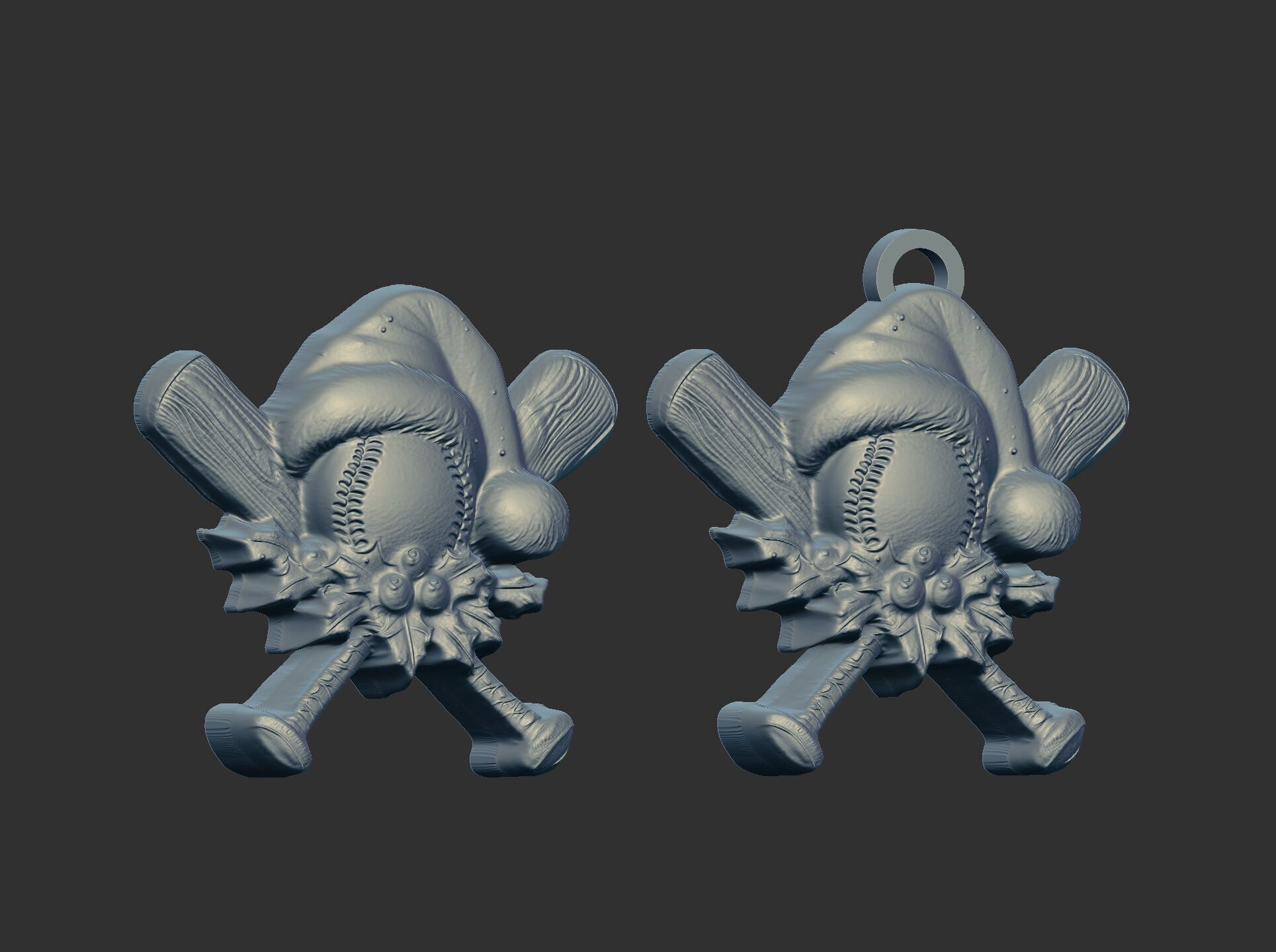 christmas soft ball decor  3D print model_9