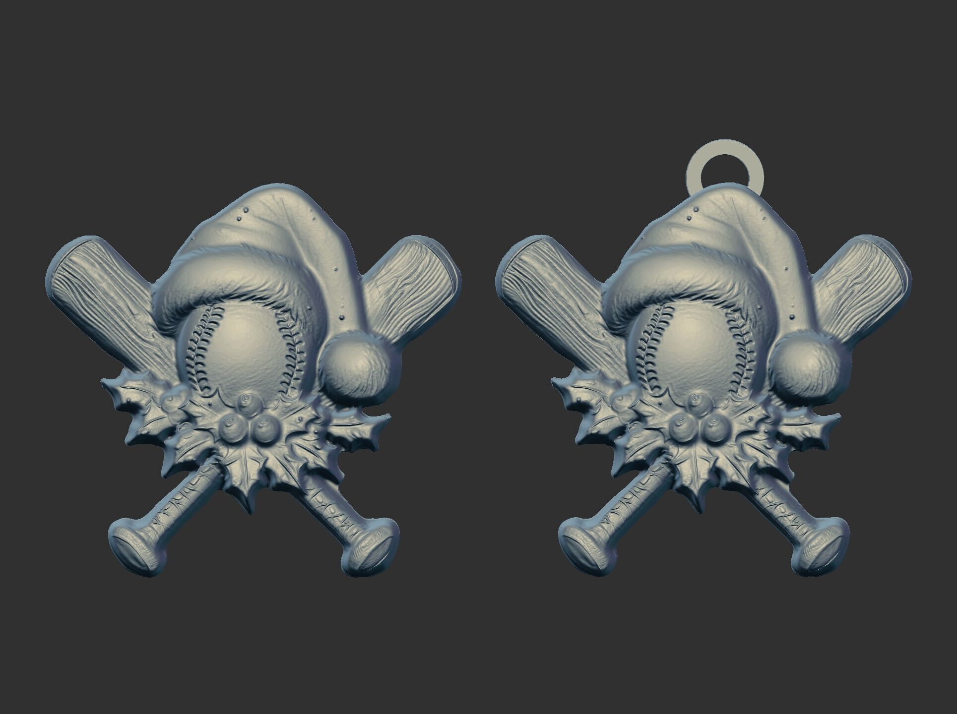 christmas soft ball decor  3D print model_15