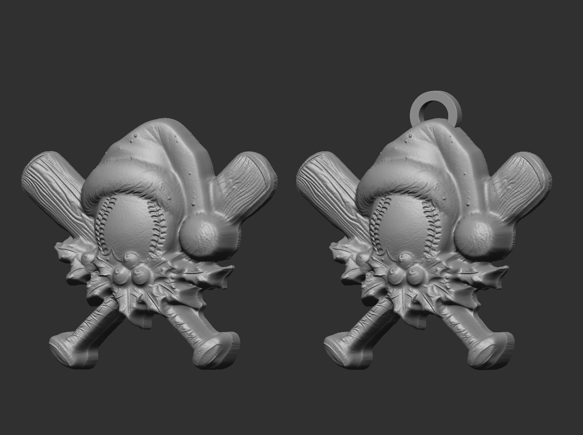 christmas soft ball decor  3D print model_6