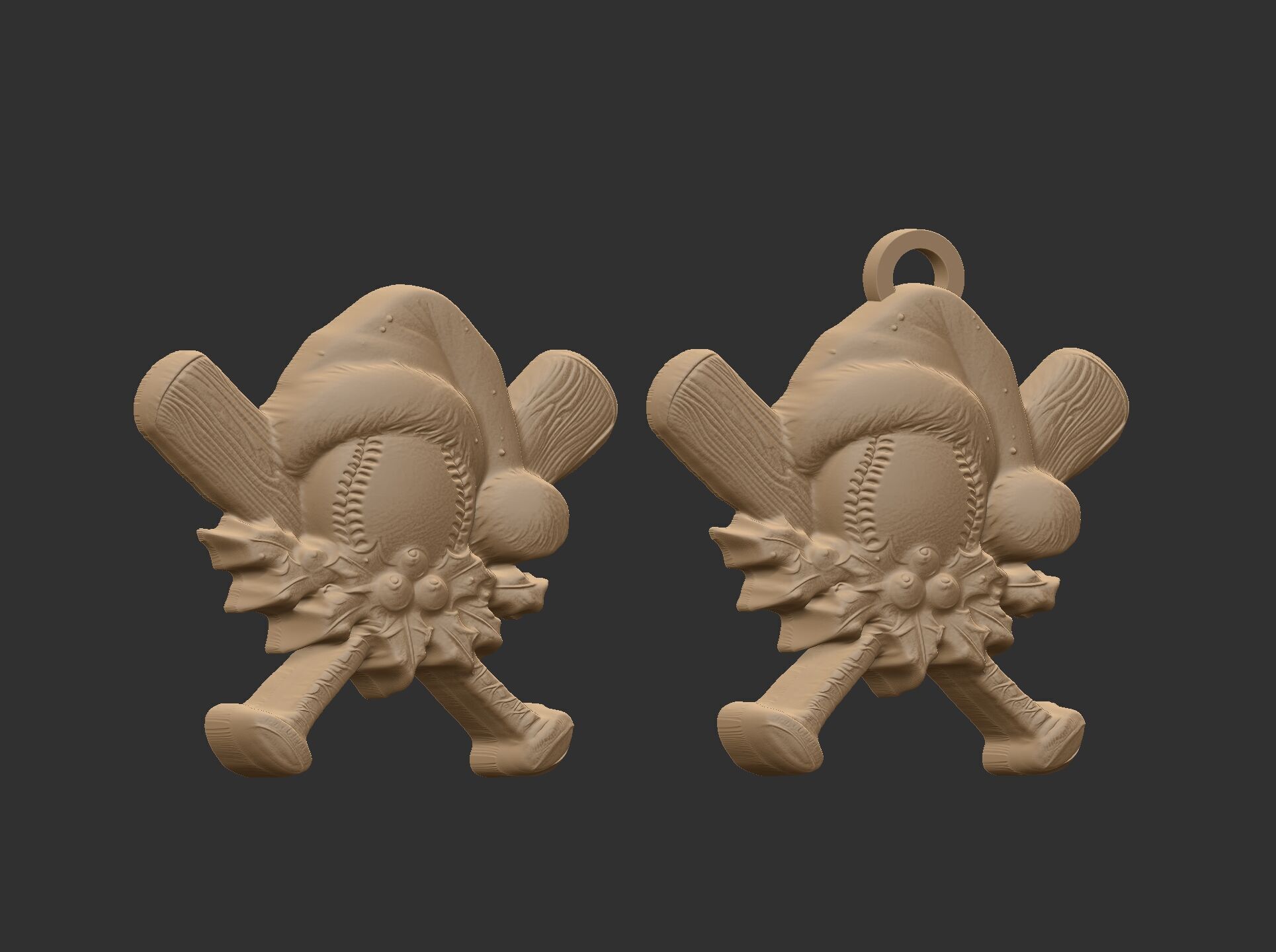 christmas soft ball decor  3D print model_11