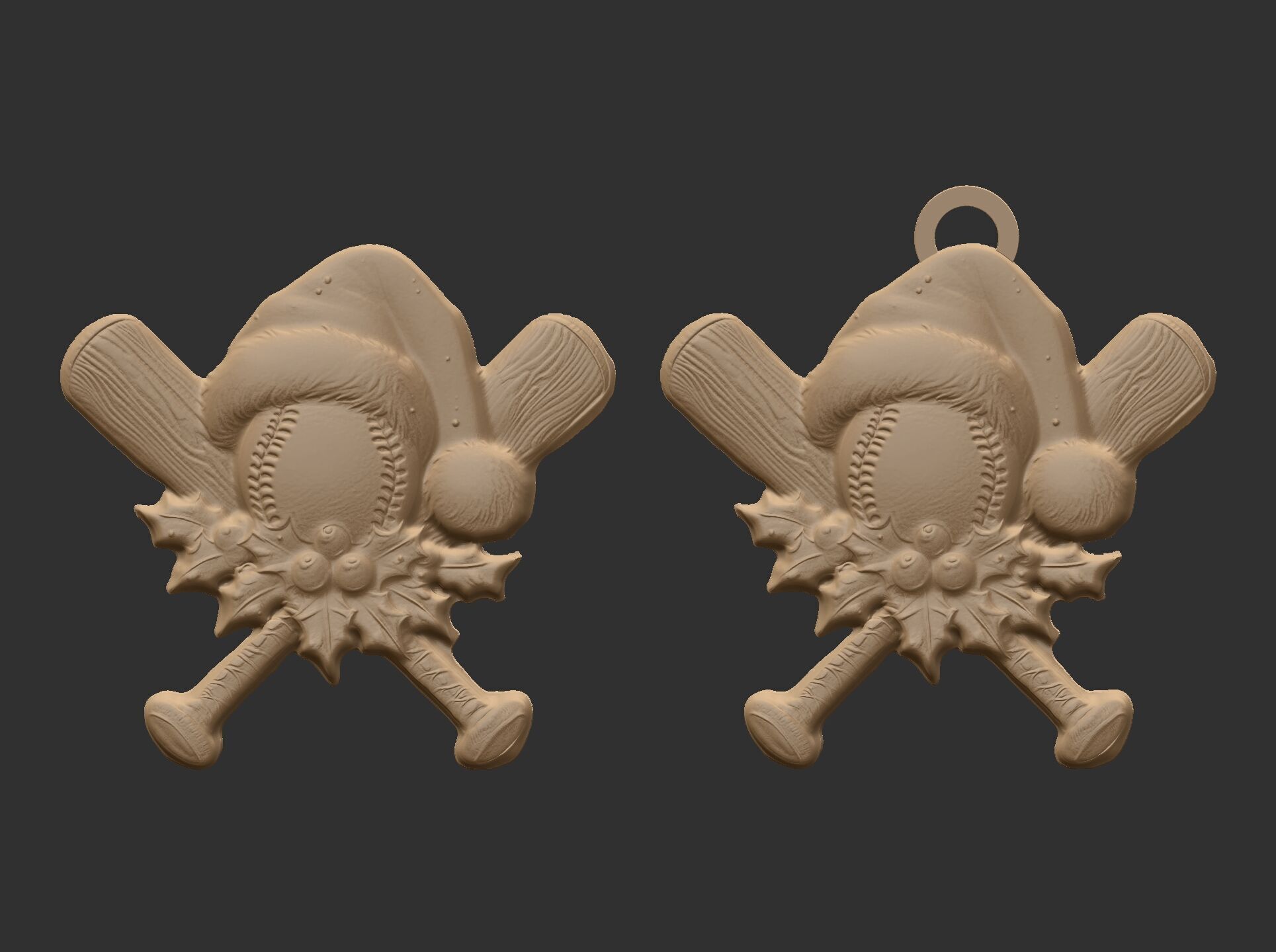 christmas soft ball decor  3D print model_12