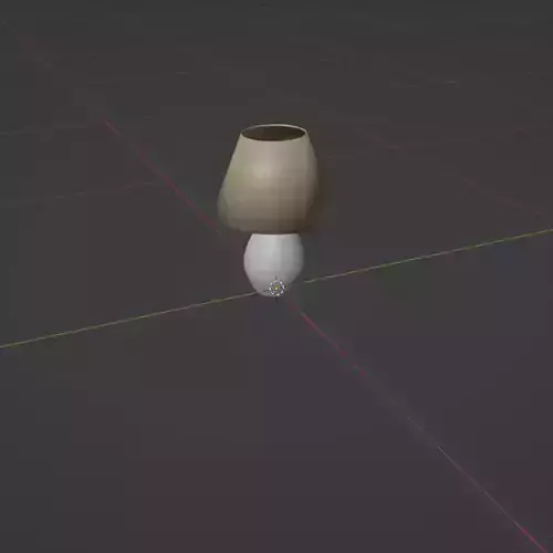 Lamp with lampshade and spotlight for decoration