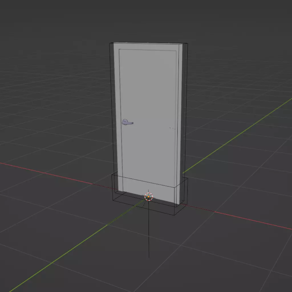 door house interior modern architectural Free low-poly 3D model