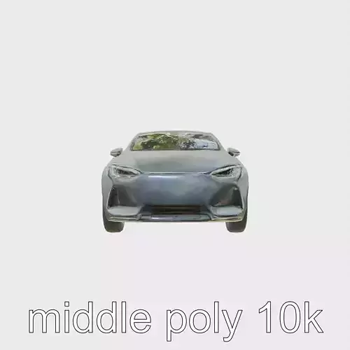 EcoFriendly Urban Sedan Matte Graphite Aerodynamic Design