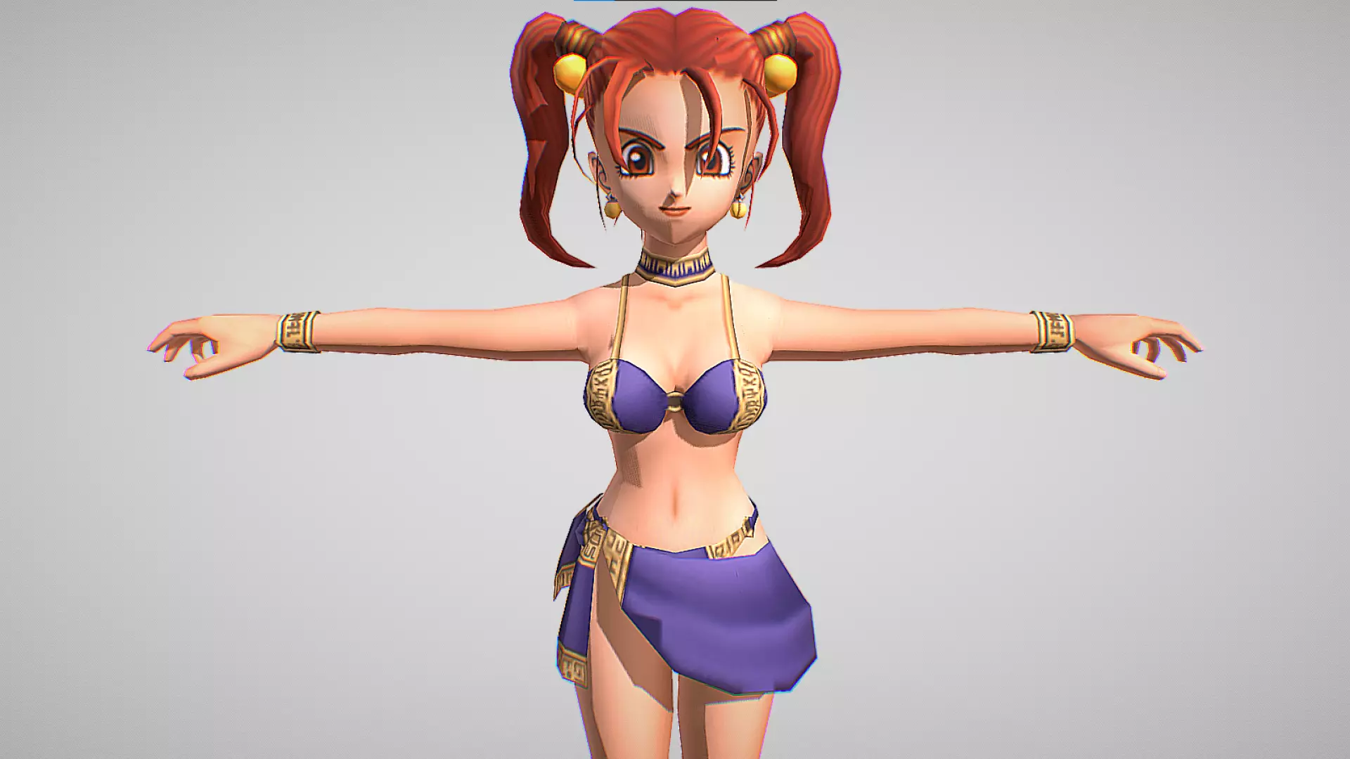 Jessica - Magic - Dragon Quest Rival Ace Low-poly 3D model