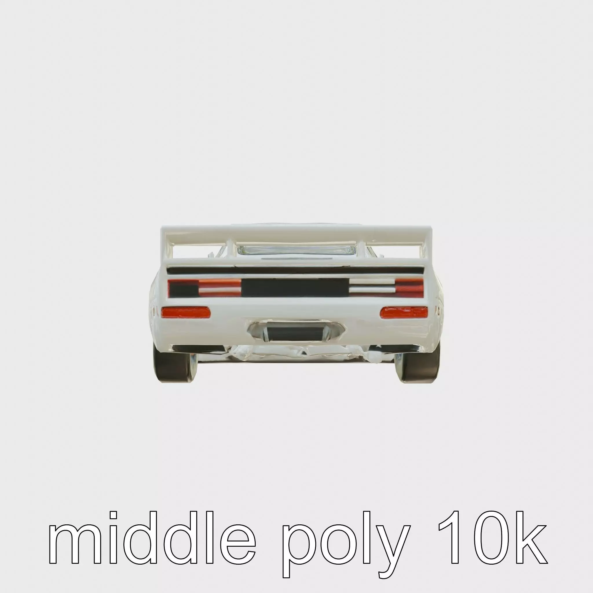 Jaguar XJR-9 Race Car with V12 Engine Low-poly 3D model