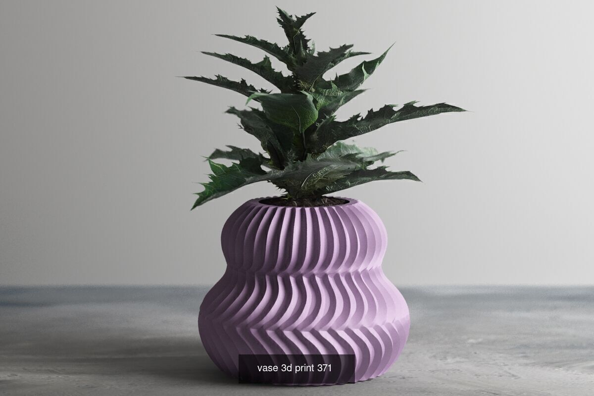 20 vase pot 3d print pack collection _3
