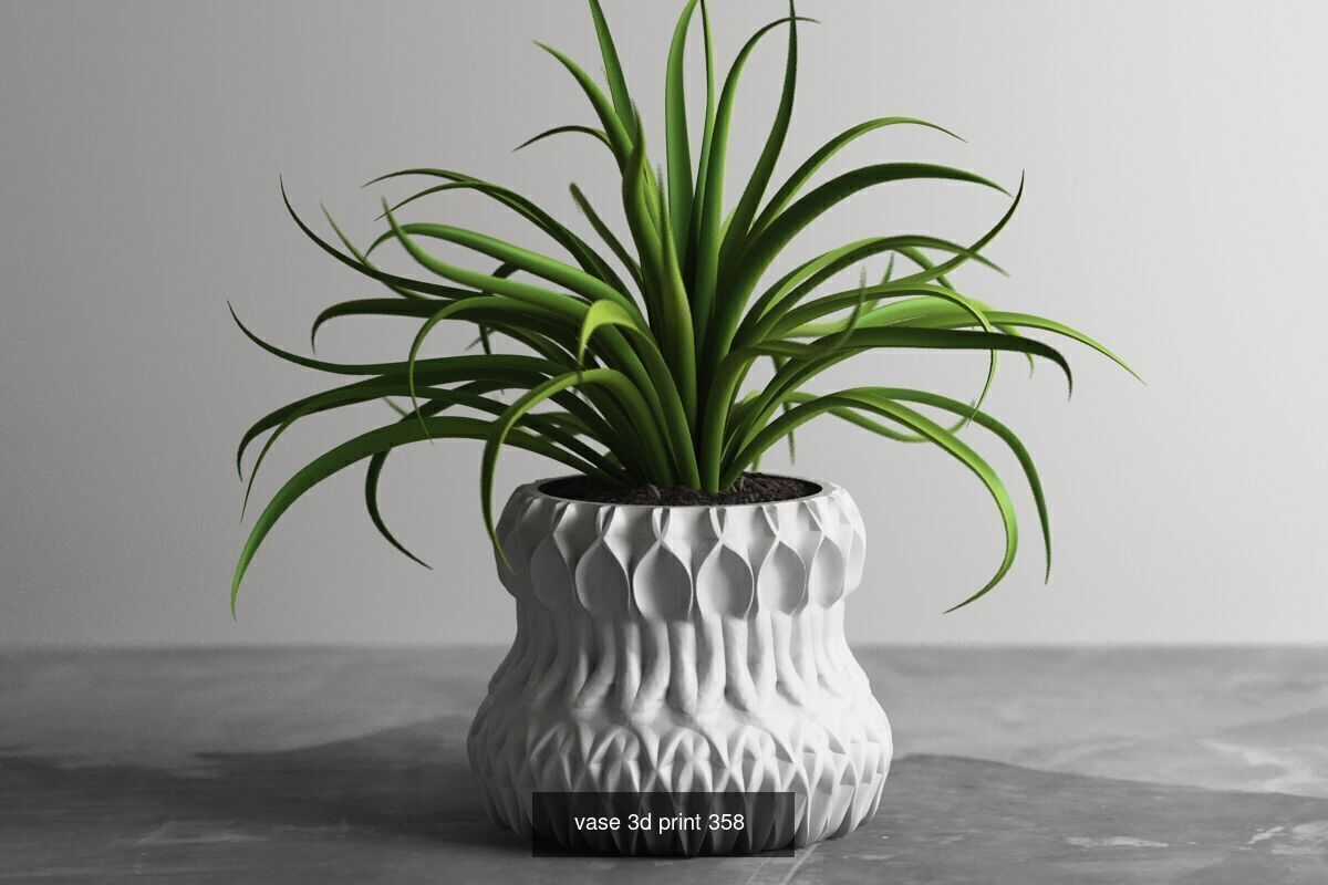 20 vase pot 3d print pack collection _16