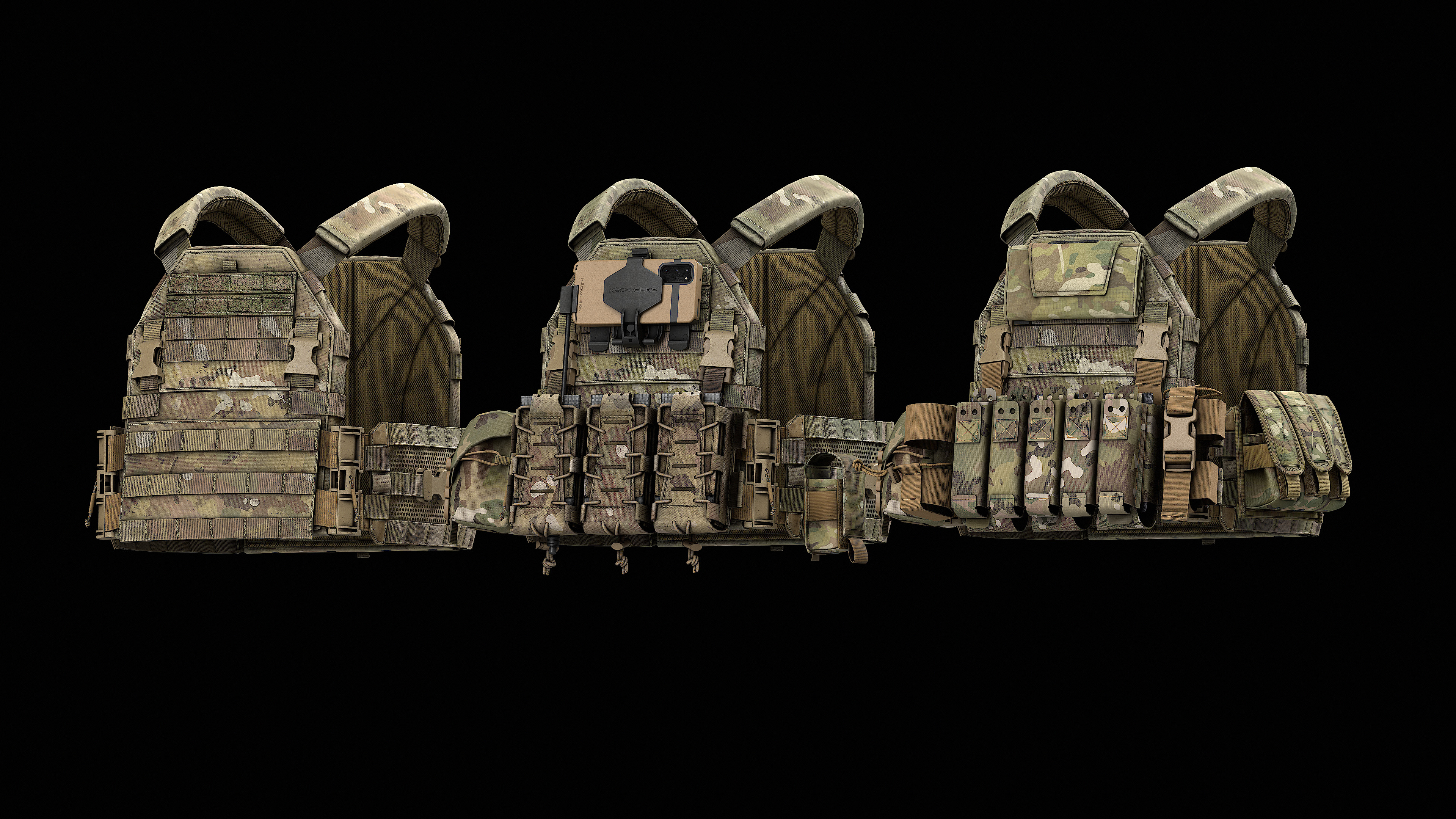 TYR Tactical PICO DSX Assaulter Plate Carrier V1 V2 V3 Low-poly 3D model_3