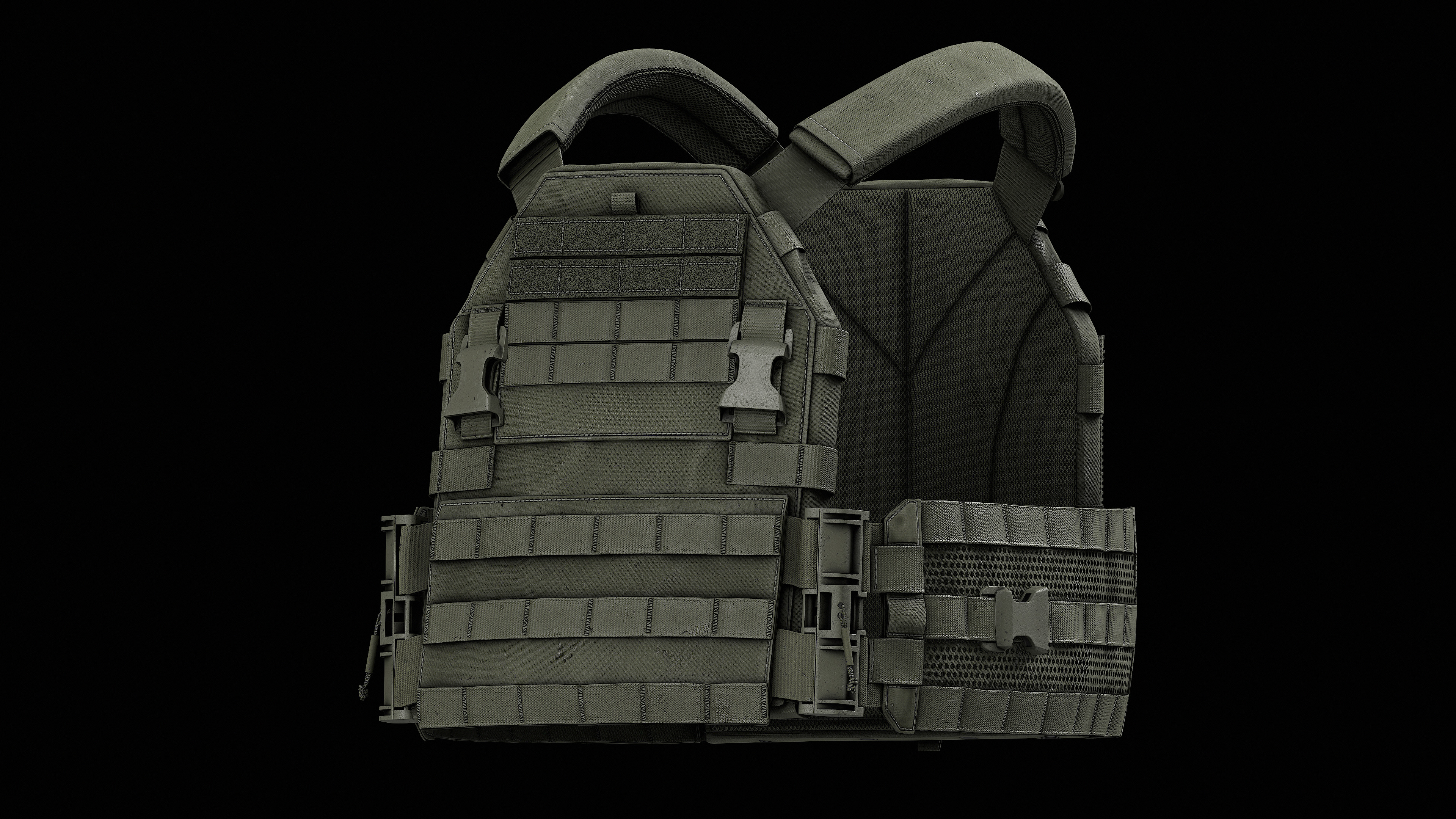 TYR Tactical PICO DSX Assaulter Plate Carrier V1 V2 V3 Low-poly 3D model_17
