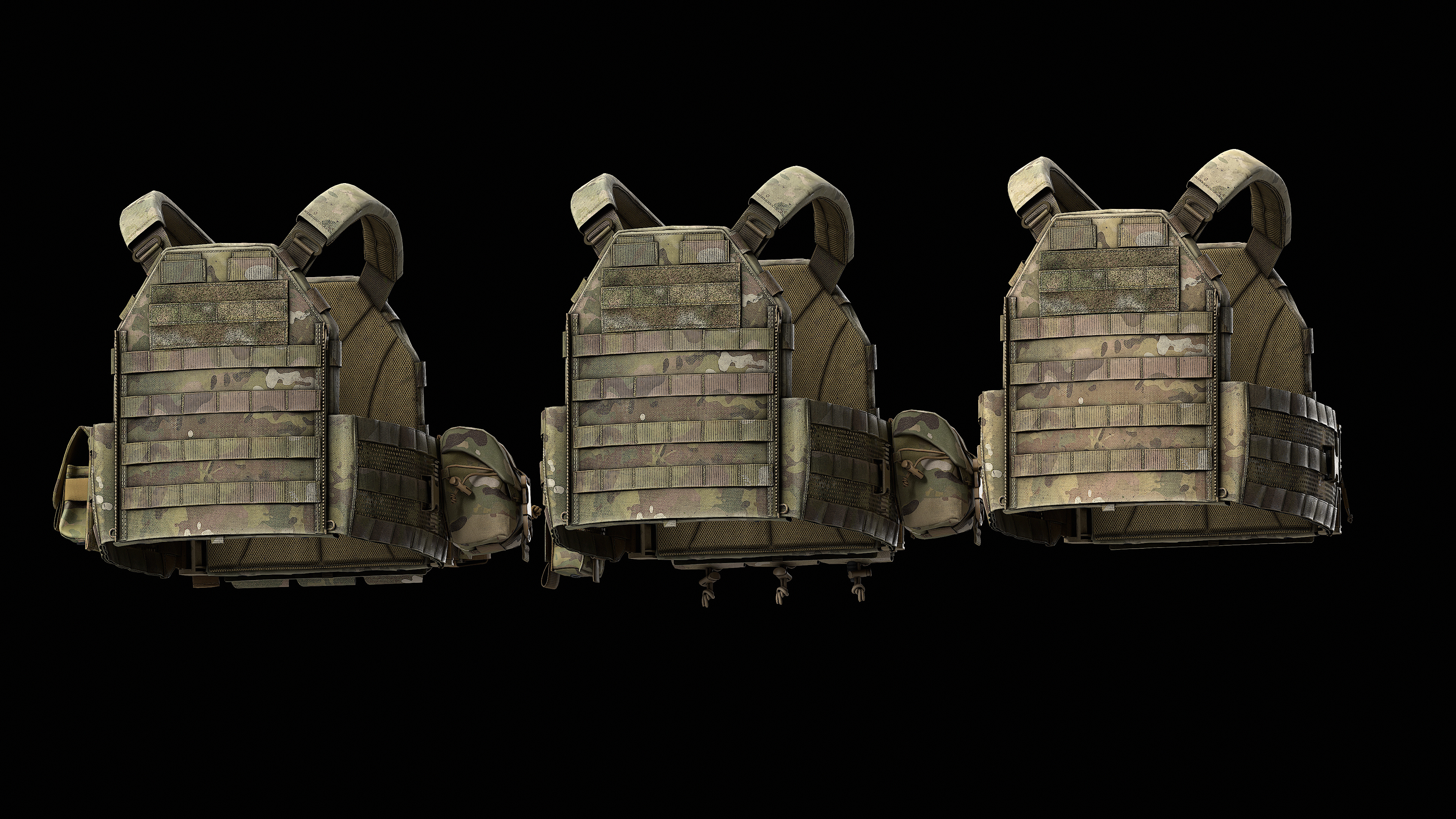 TYR Tactical PICO DSX Assaulter Plate Carrier V1 V2 V3 Low-poly 3D model_2