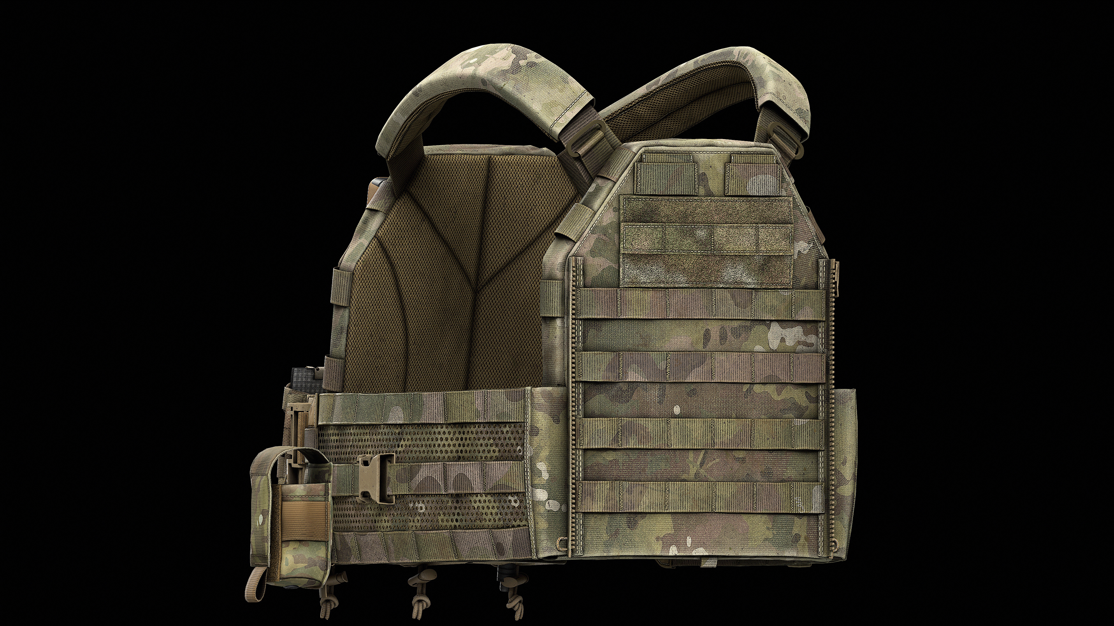 TYR Tactical PICO DSX Assaulter Plate Carrier V1 V2 V3 Low-poly 3D model_20