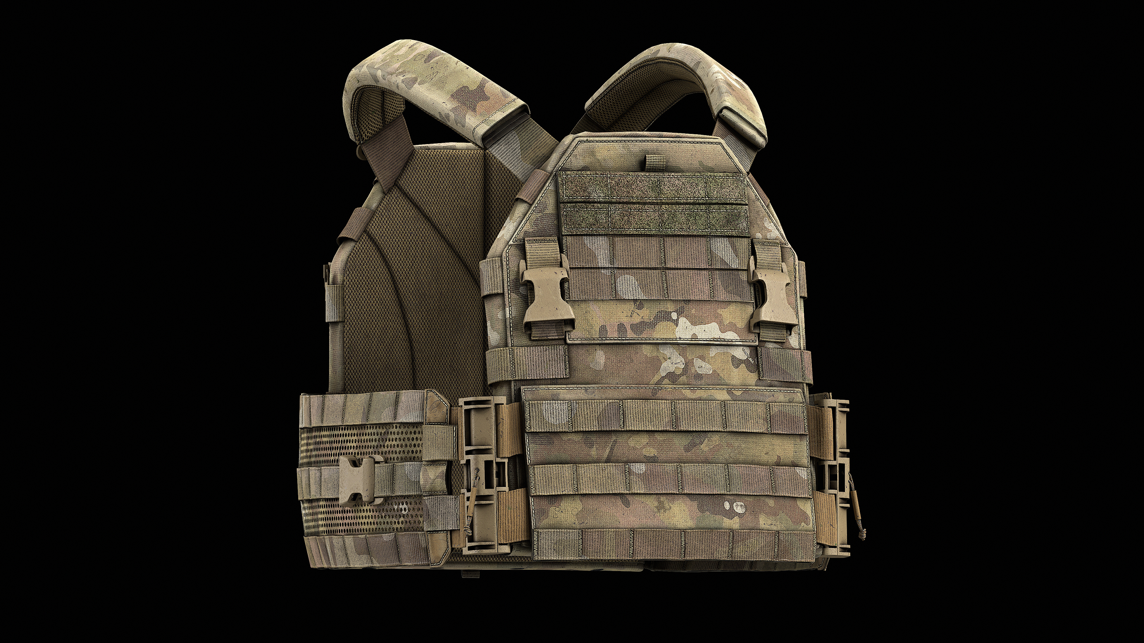 TYR Tactical PICO DSX Assaulter Plate Carrier V1 V2 V3 Low-poly 3D model_24