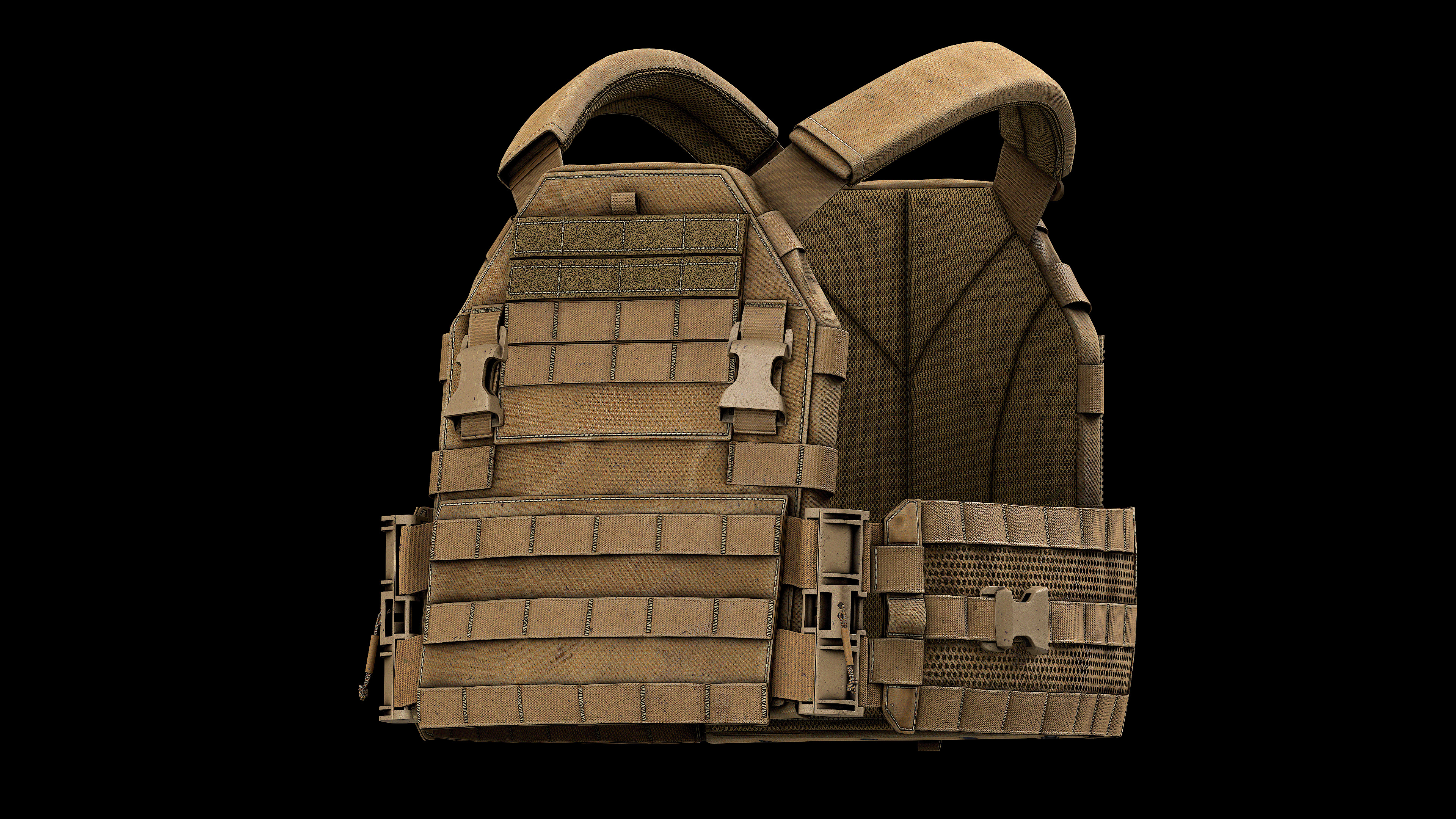 TYR Tactical PICO DSX Assaulter Plate Carrier V1 V2 V3 Low-poly 3D model_4