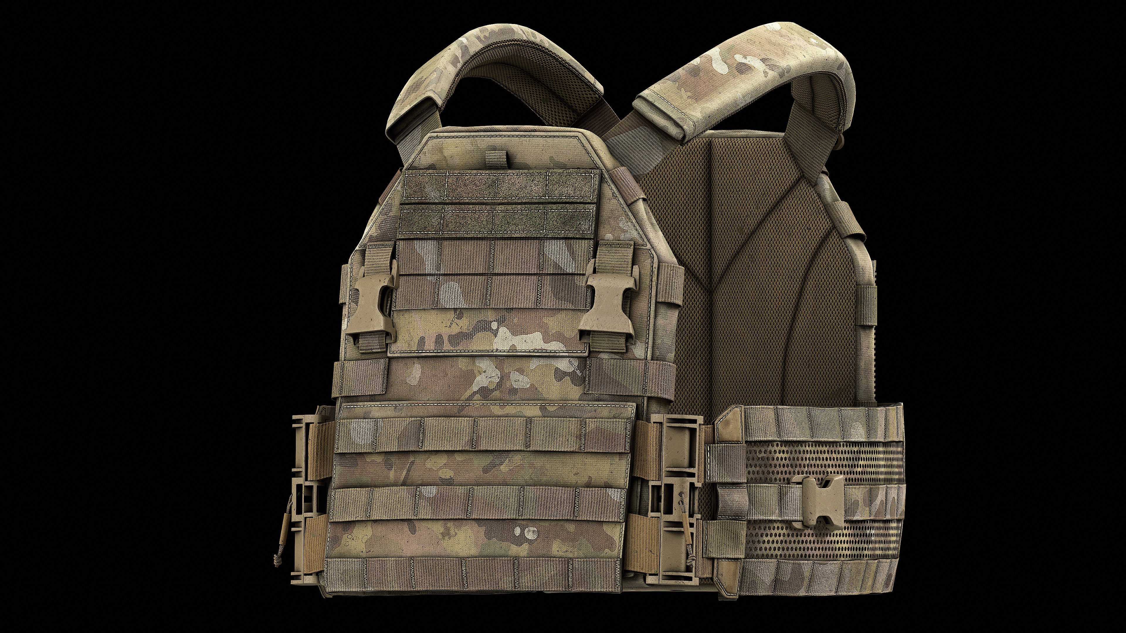 TYR Tactical PICO DSX Assaulter Plate Carrier V1 V2 V3 Low-poly 3D model_14