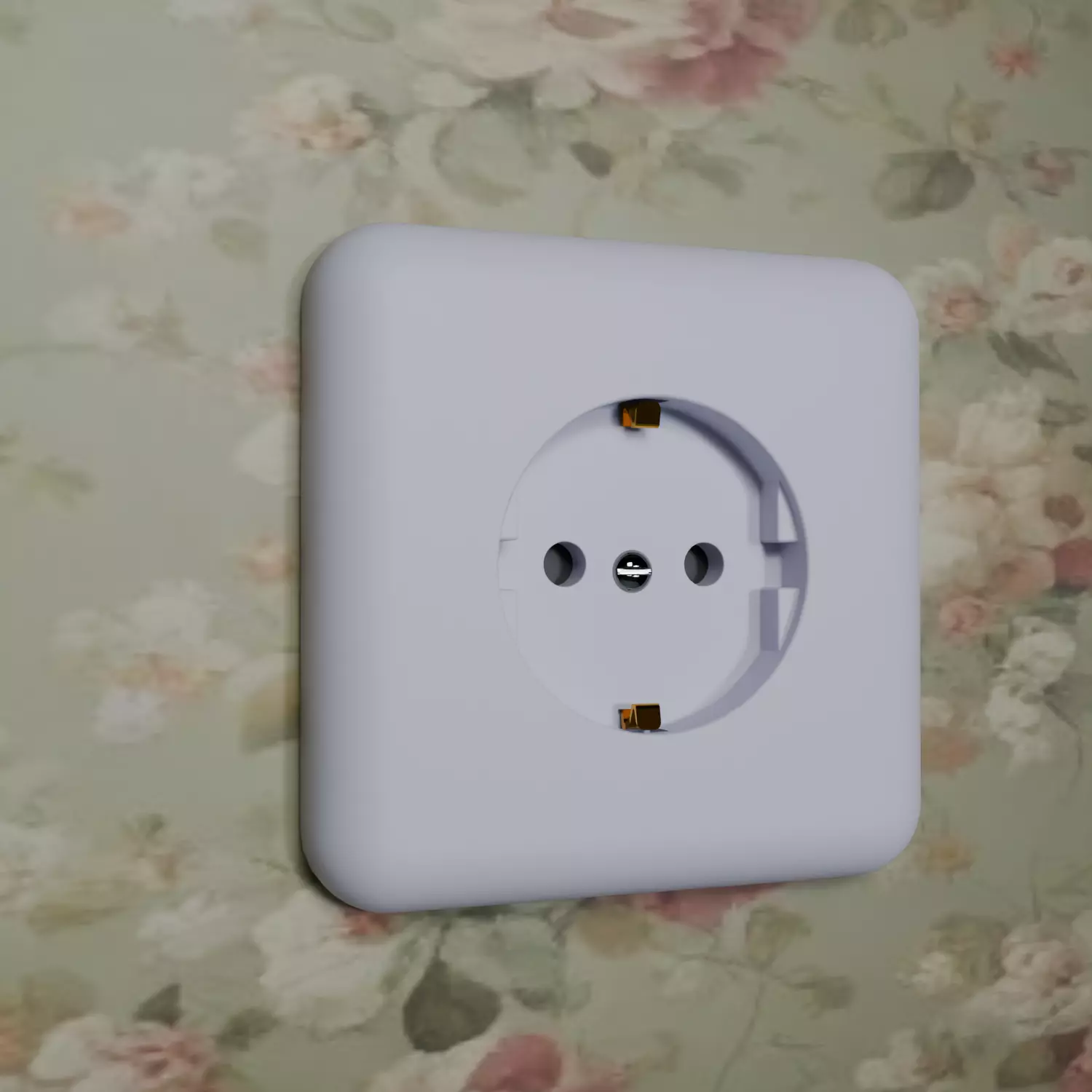 Schuko socket Free 3D model