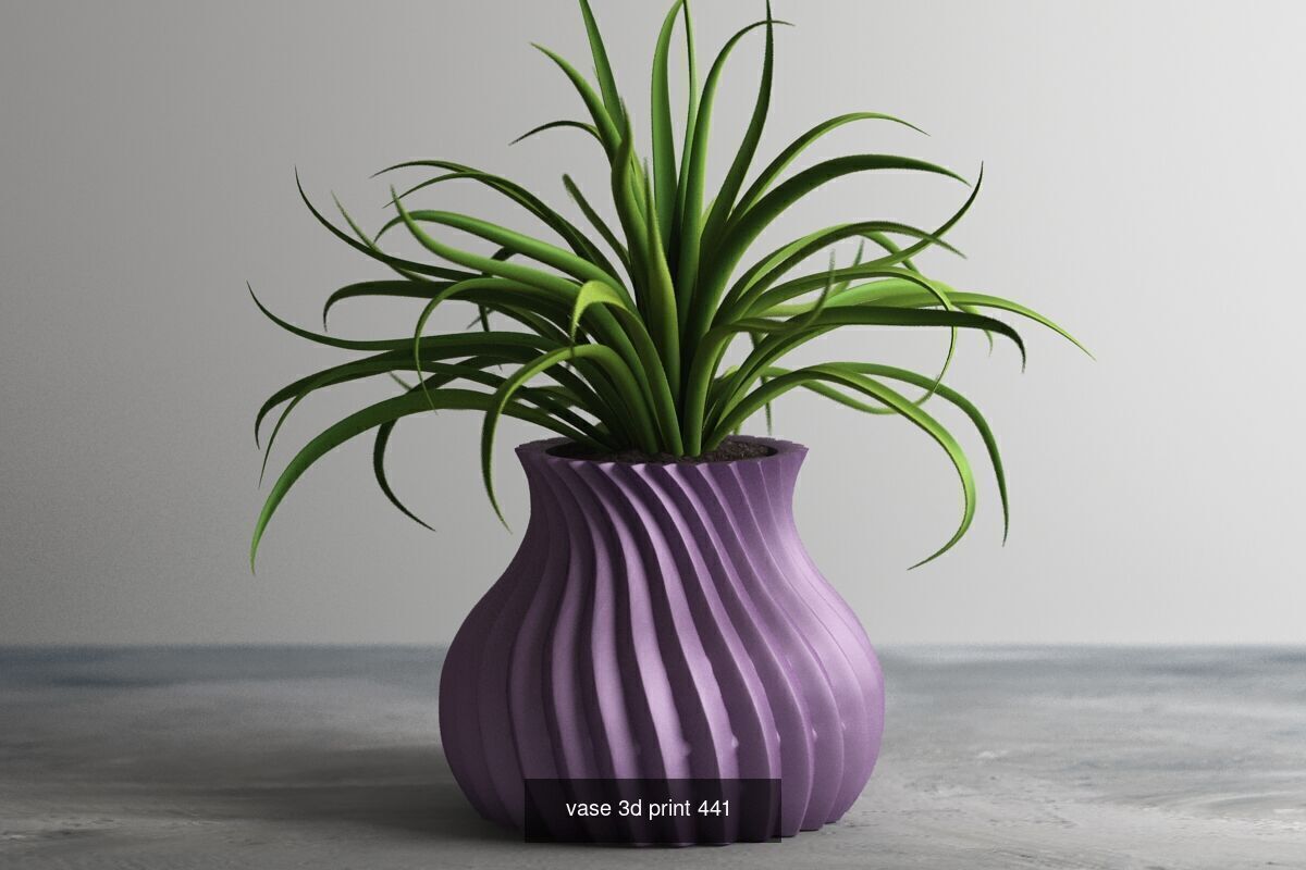 20 vase pot 3d print pack collection _10
