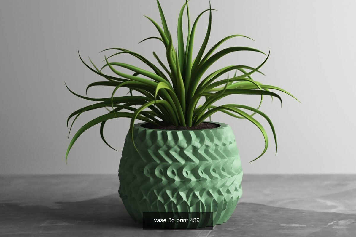 20 vase pot 3d print pack collection _12