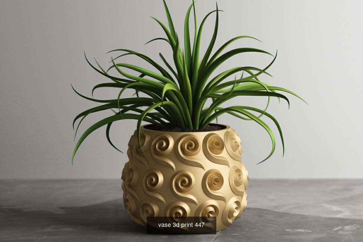 20 vase pot 3d print pack collection _4