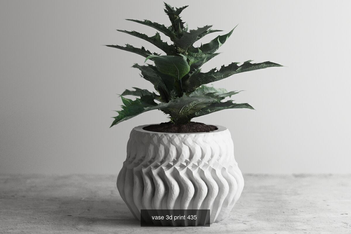 20 vase pot 3d print pack collection _16