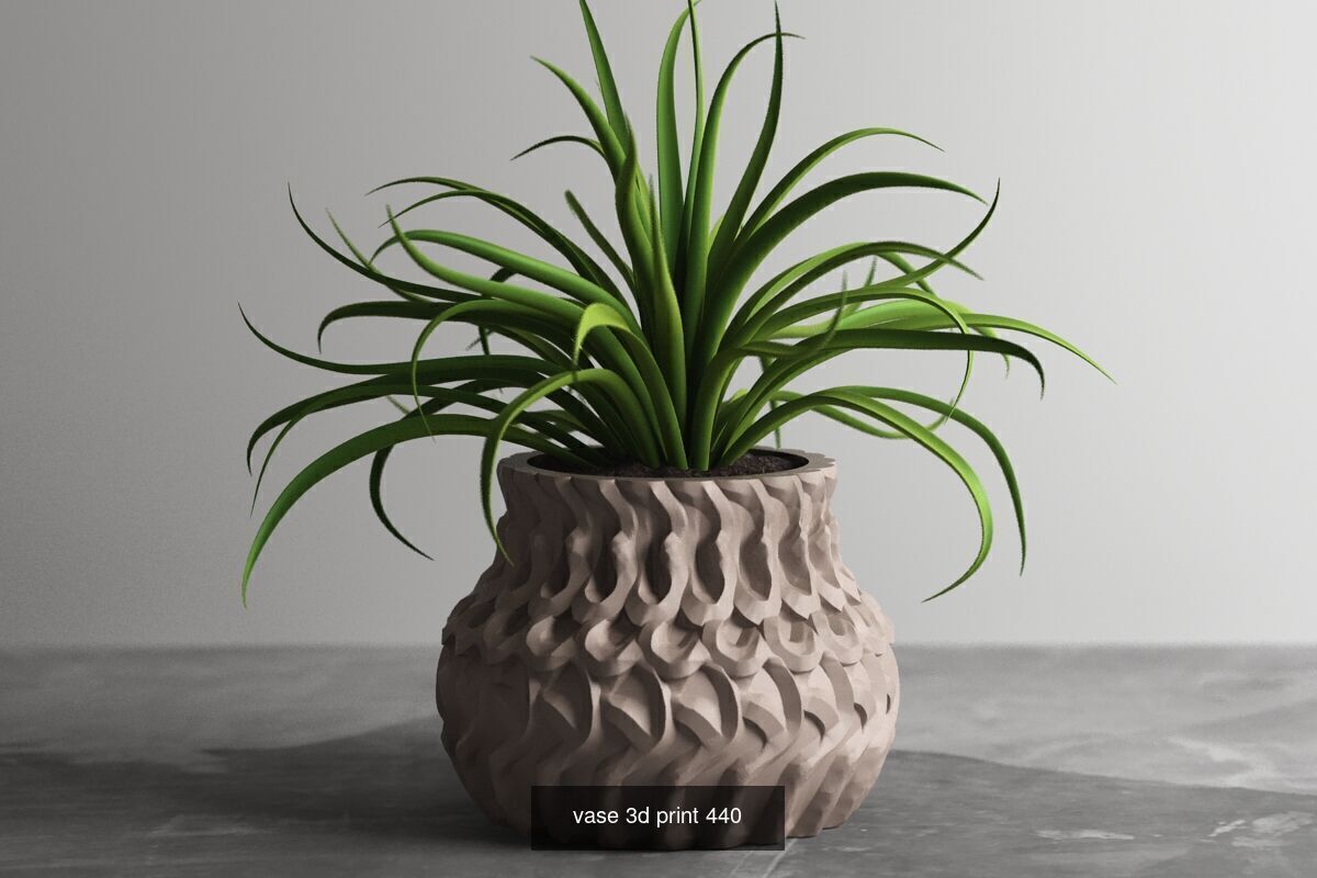 20 vase pot 3d print pack collection _11