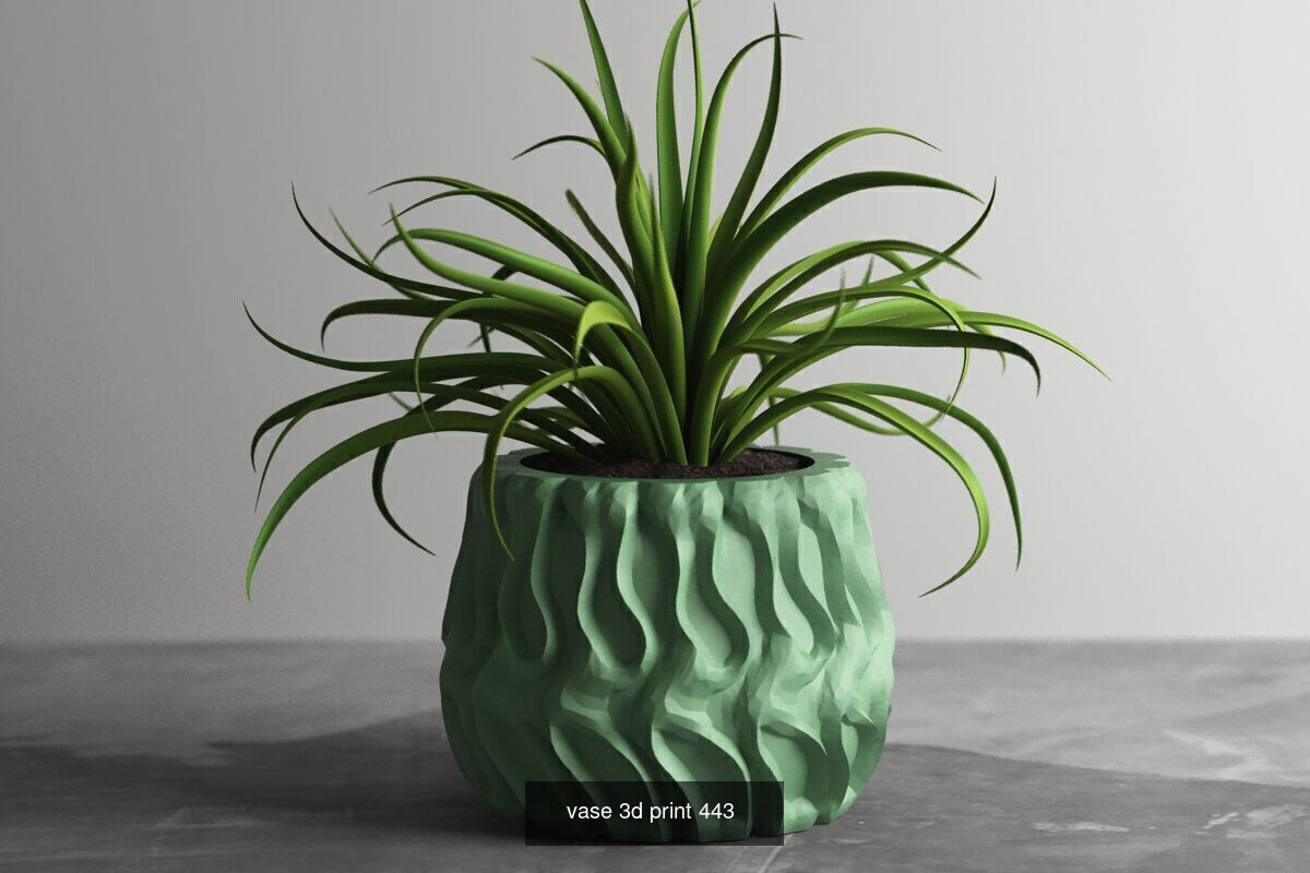 20 vase pot 3d print pack collection _8