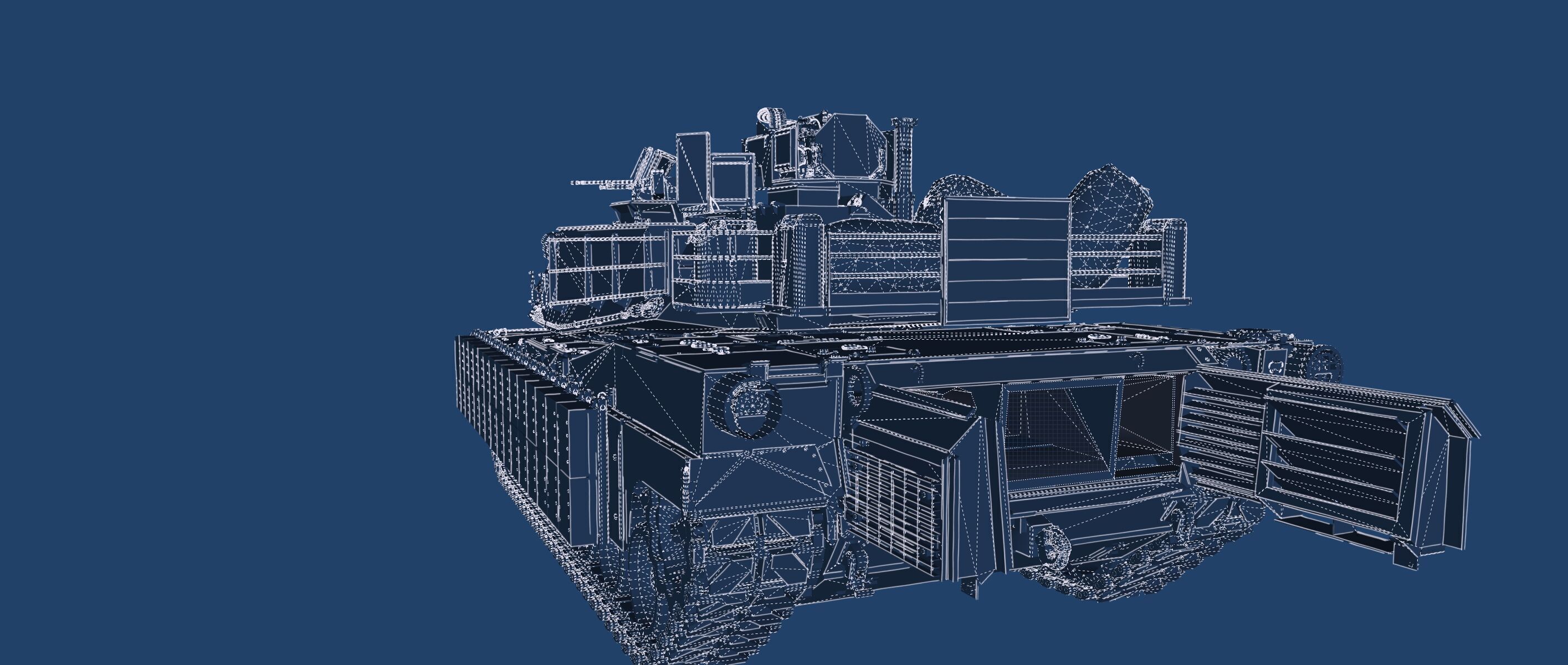 M1A2 main battle tank 3D model_42