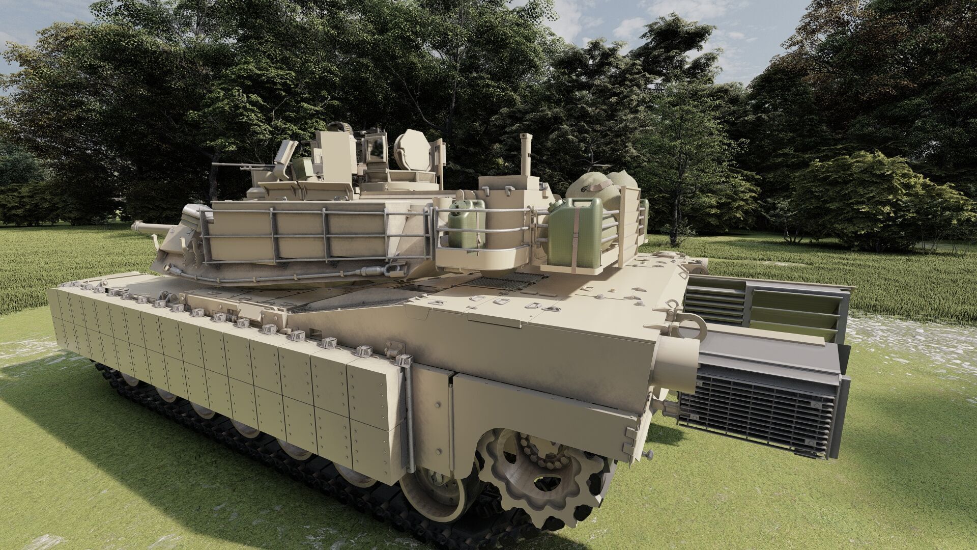 M1A2 main battle tank 3D model_8