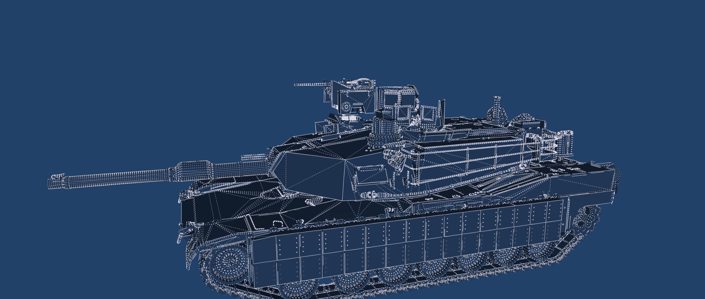 M1A2 main battle tank 3D model_39