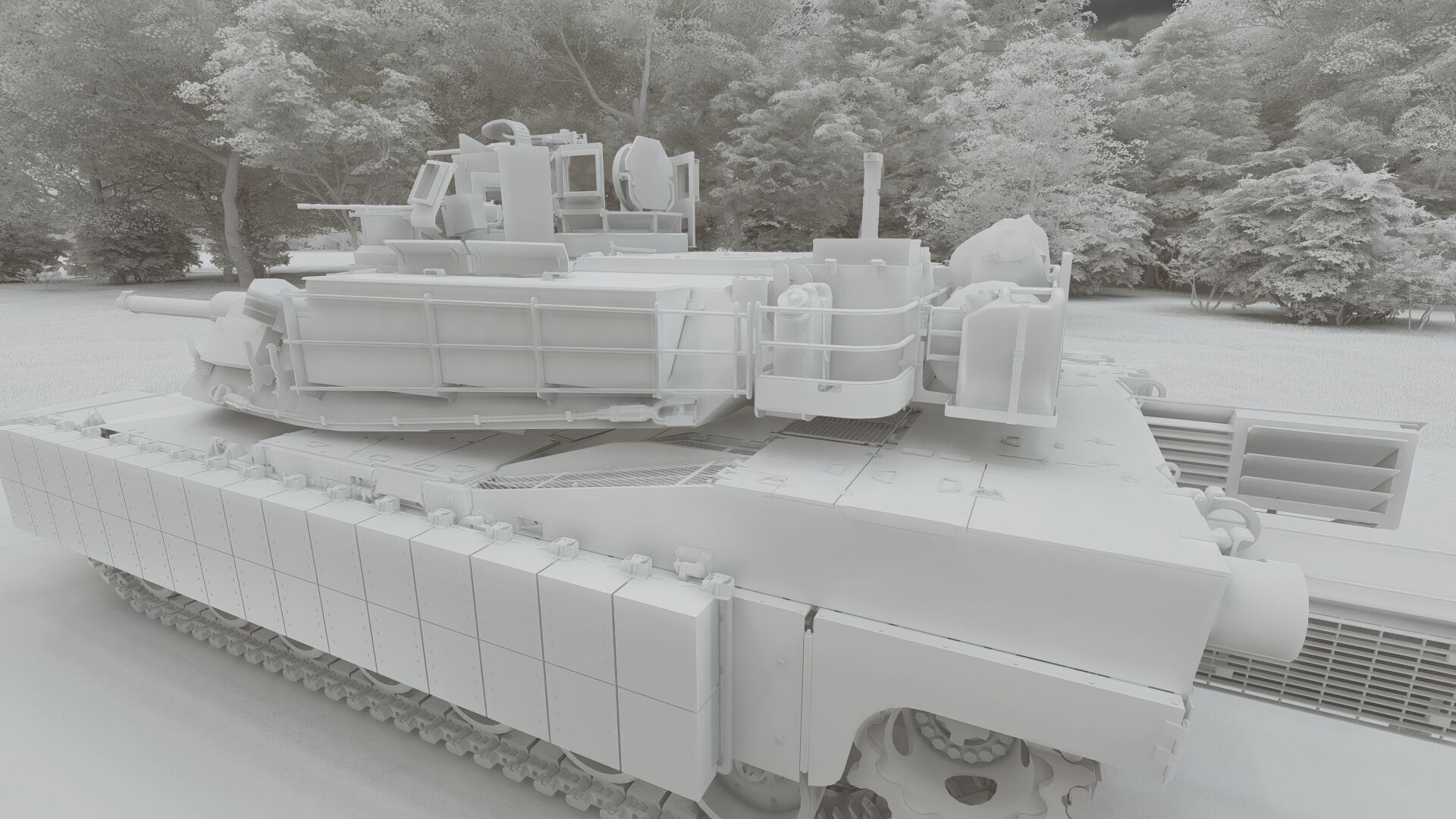 M1A2 main battle tank 3D model_29