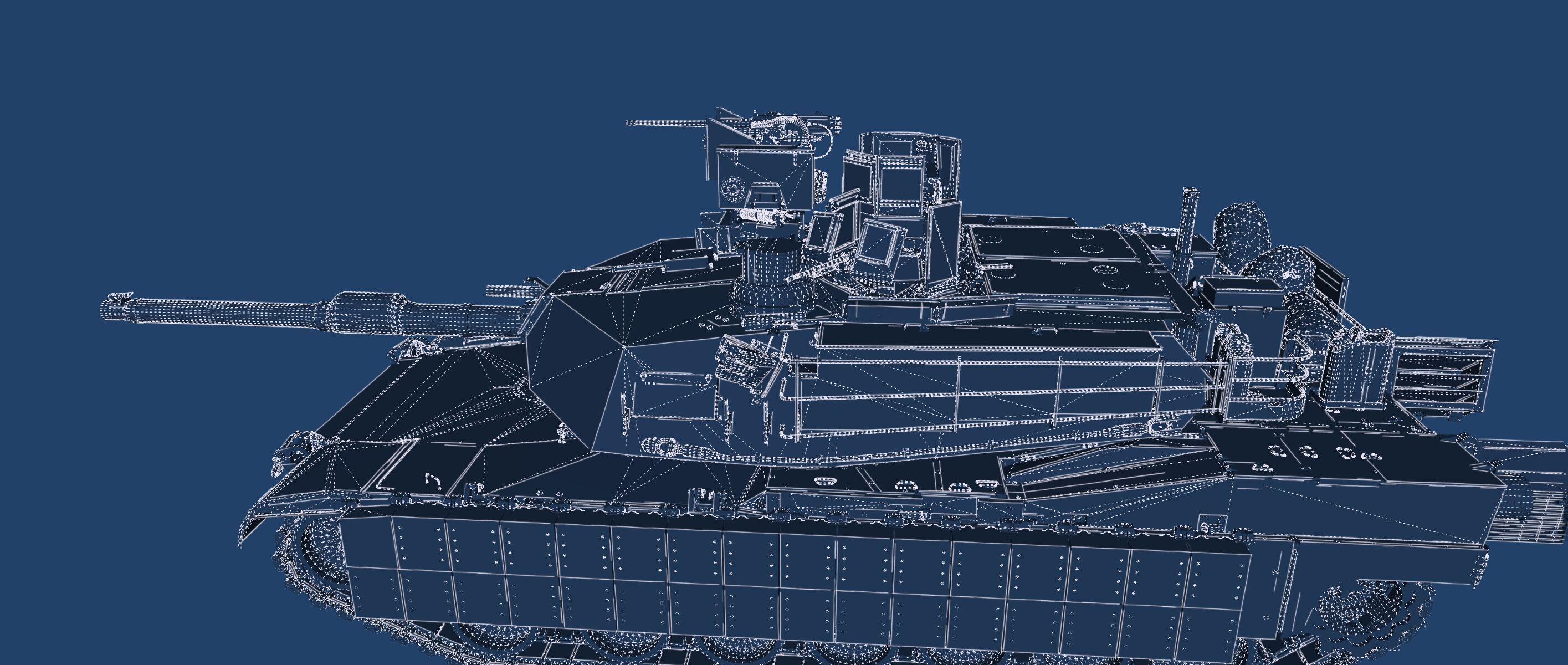 M1A2 main battle tank 3D model_41