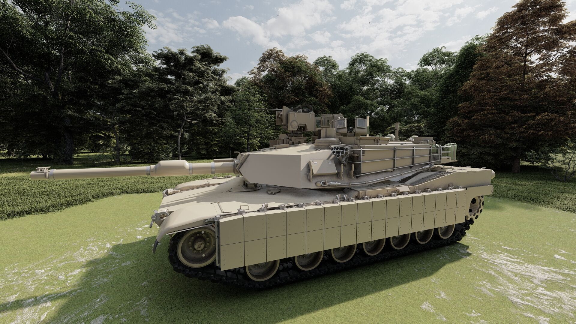 M1A2 main battle tank 3D model_6