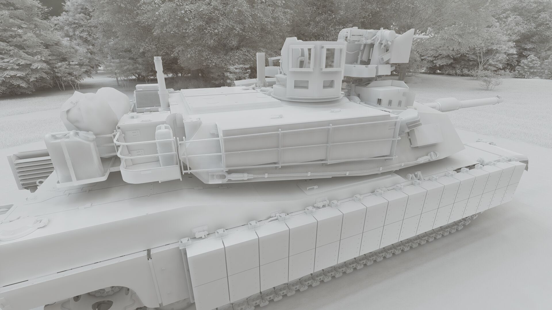 M1A2 main battle tank 3D model_33