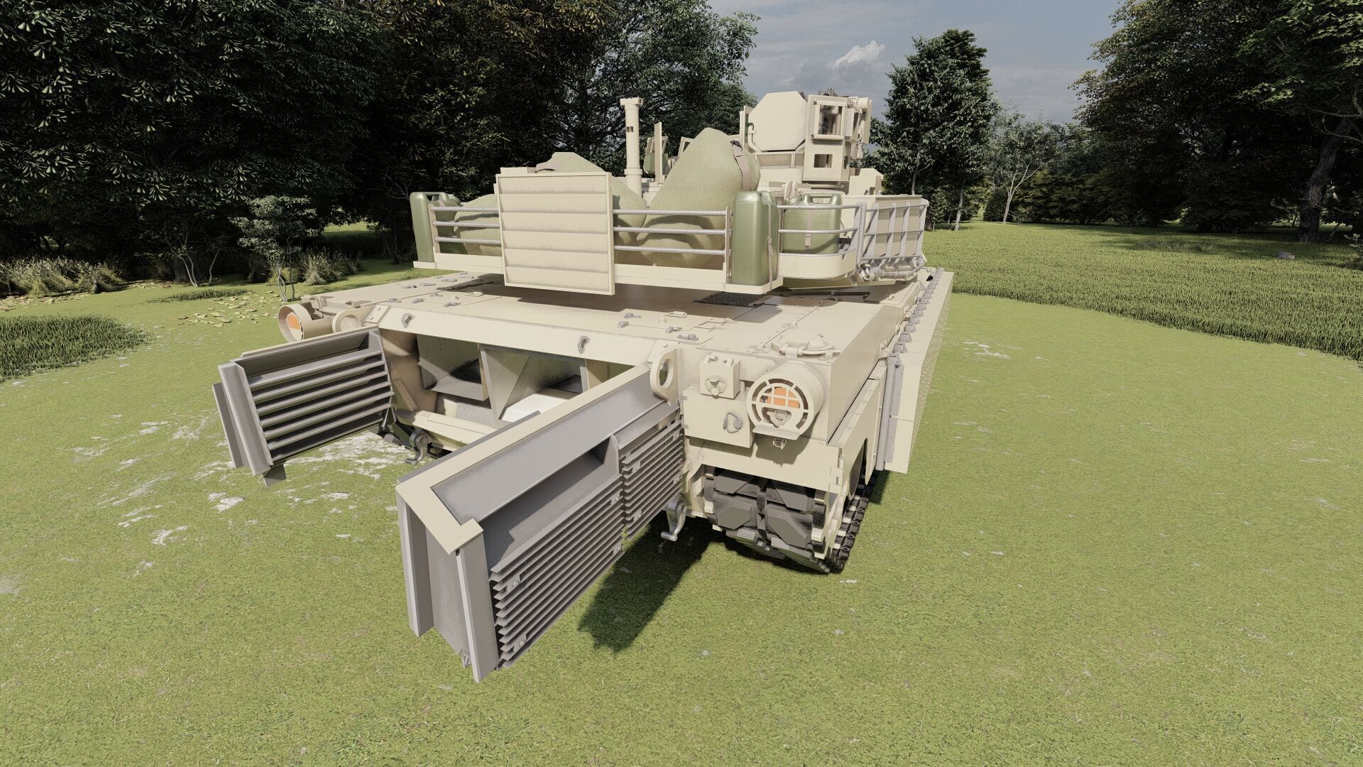 M1A2 main battle tank 3D model_10