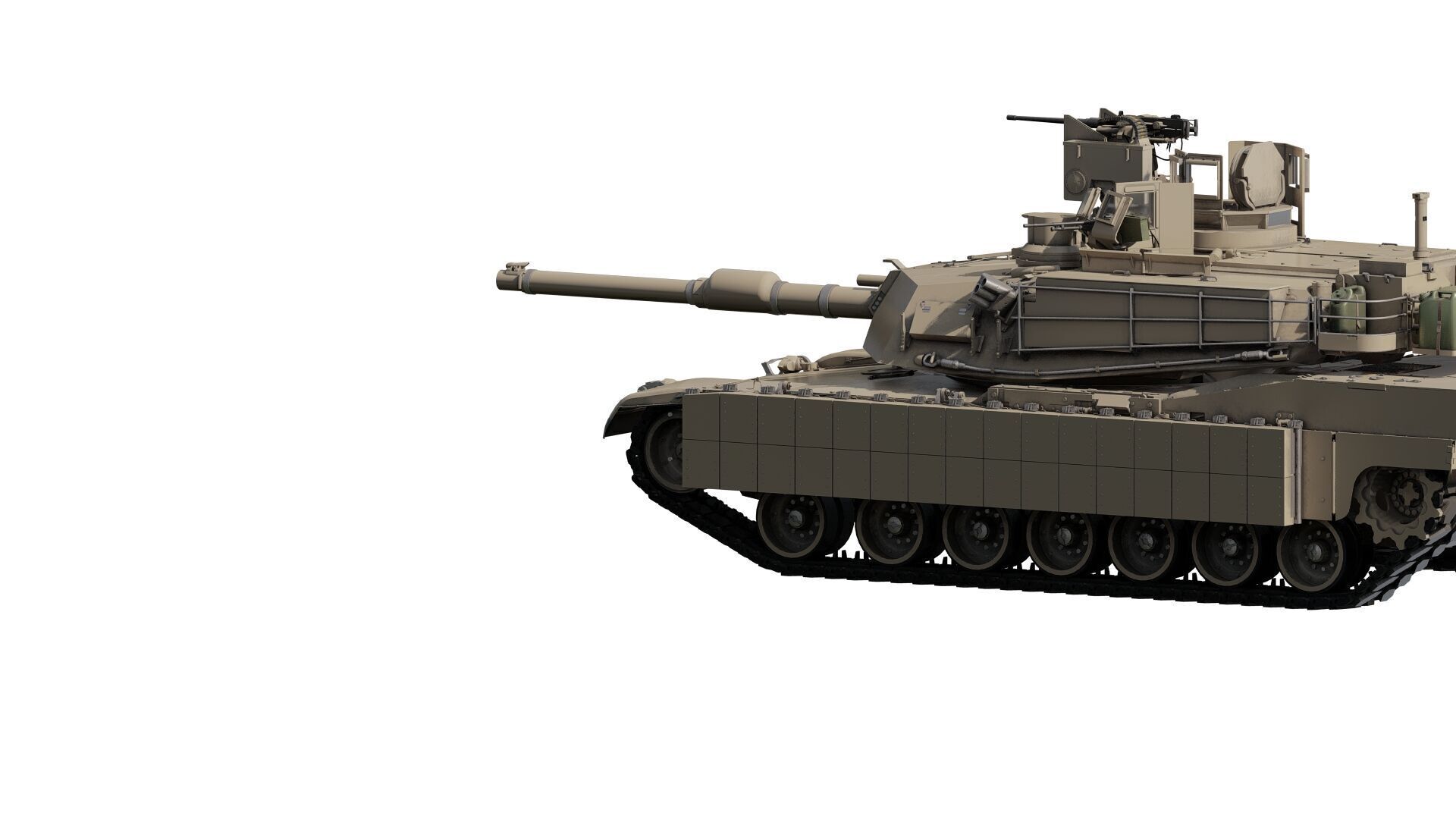 M1A2 main battle tank 3D model_1