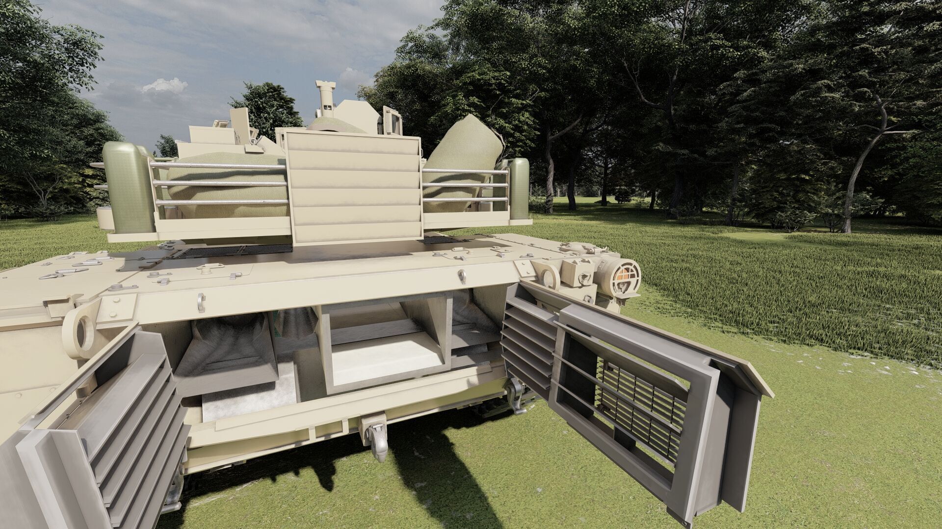 M1A2 main battle tank 3D model_9