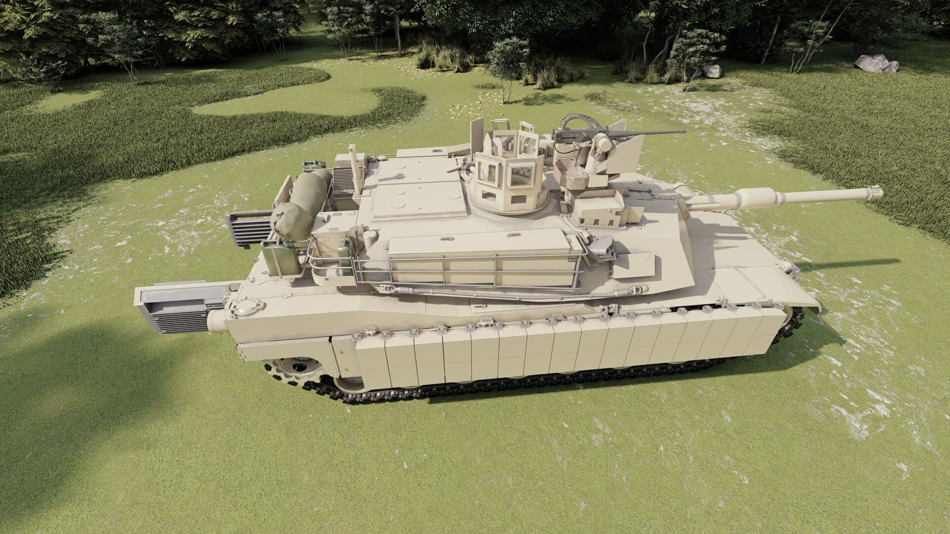 M1A2 main battle tank 3D model_24