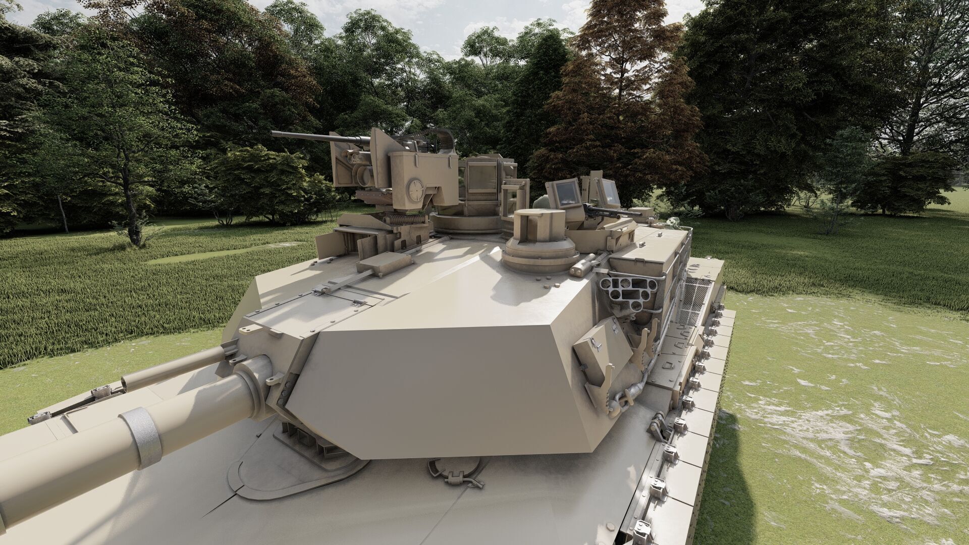 M1A2 main battle tank 3D model_15