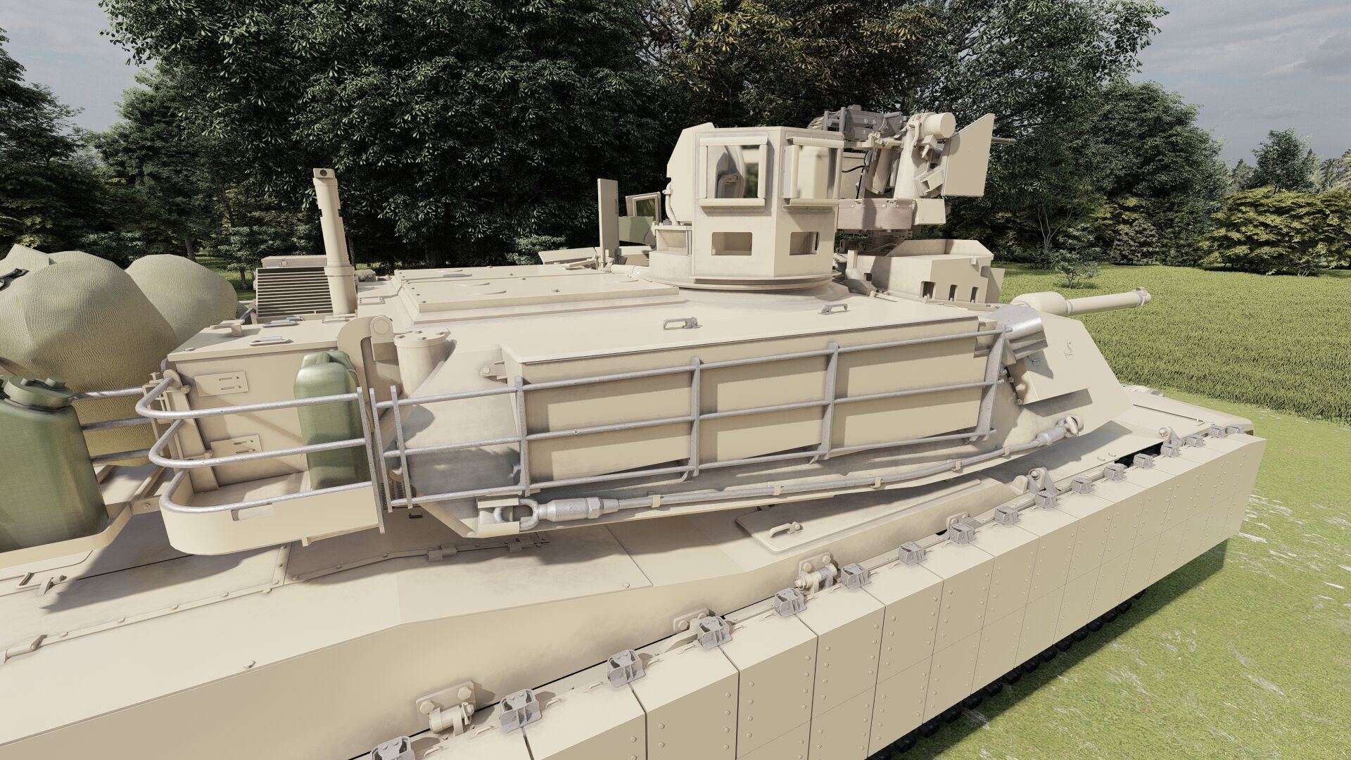 M1A2 main battle tank 3D model_12