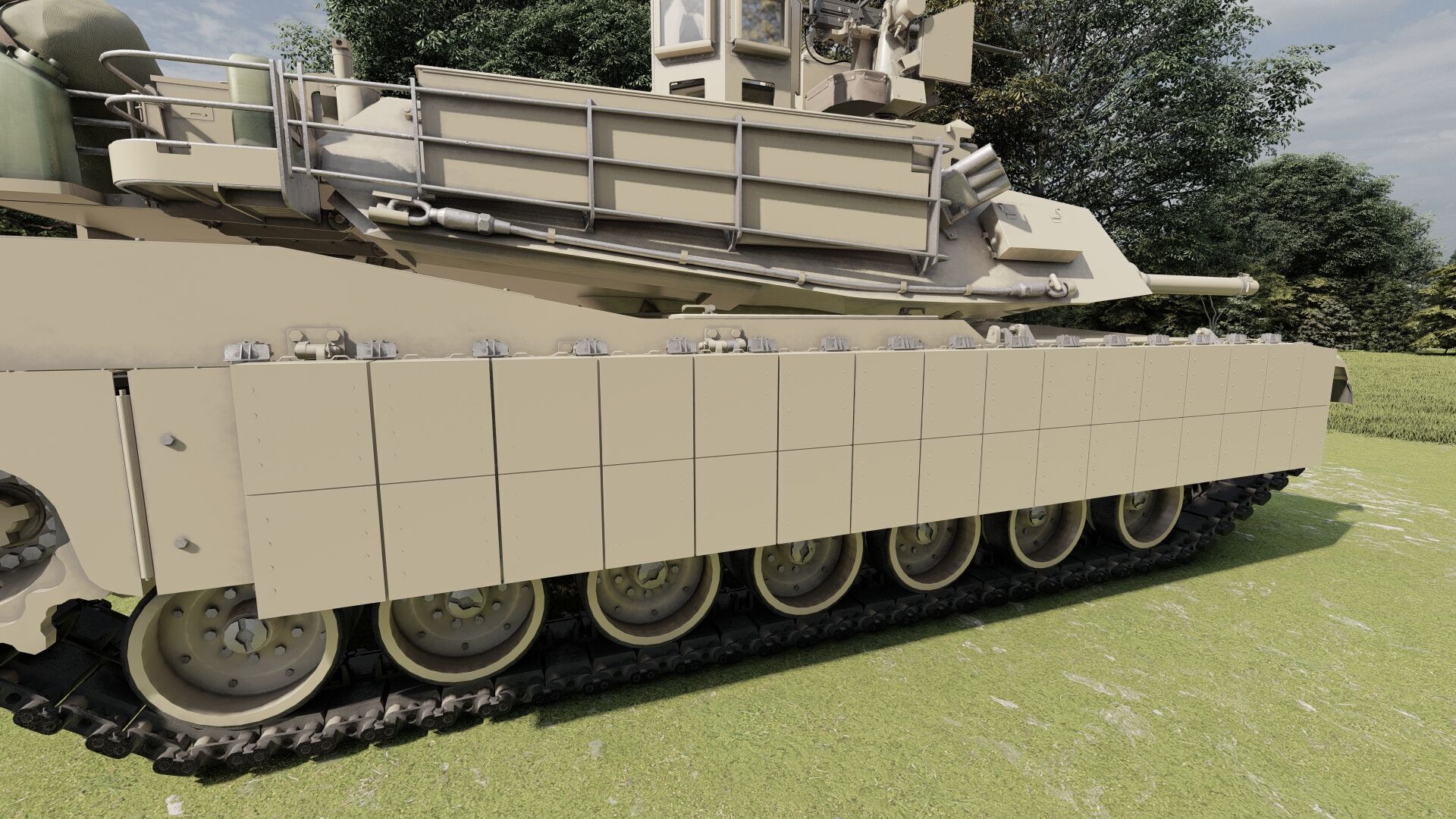 M1A2 main battle tank 3D model_11