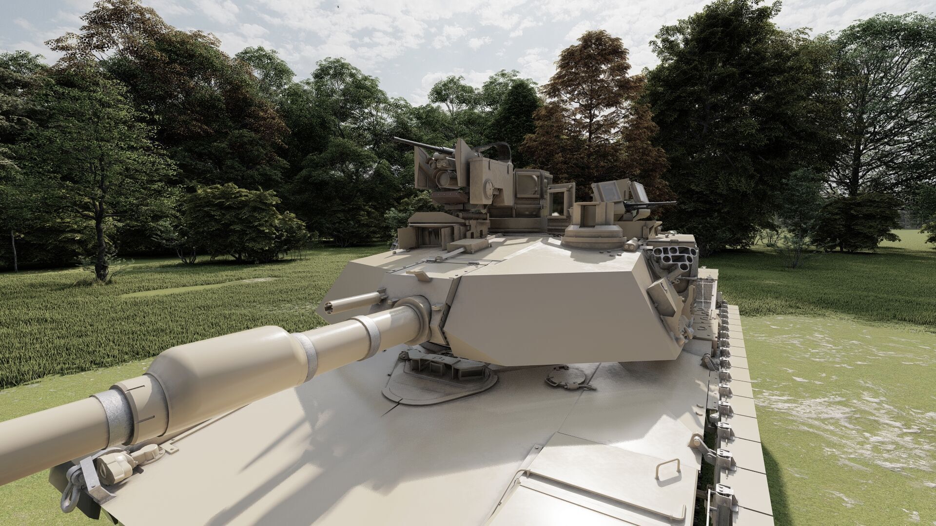 M1A2 main battle tank 3D model_26